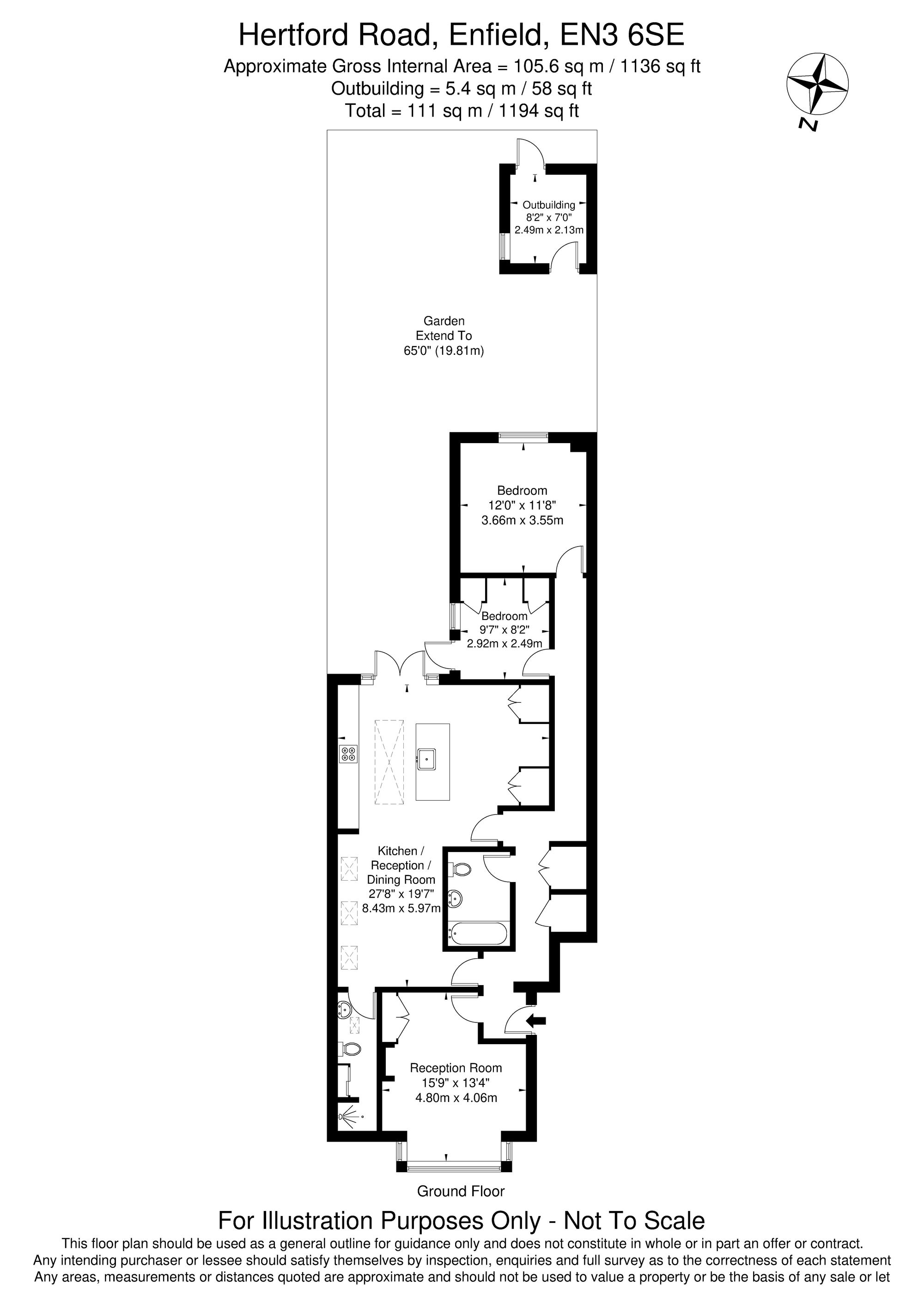 765 Hertford Road, Enfield floorplan
