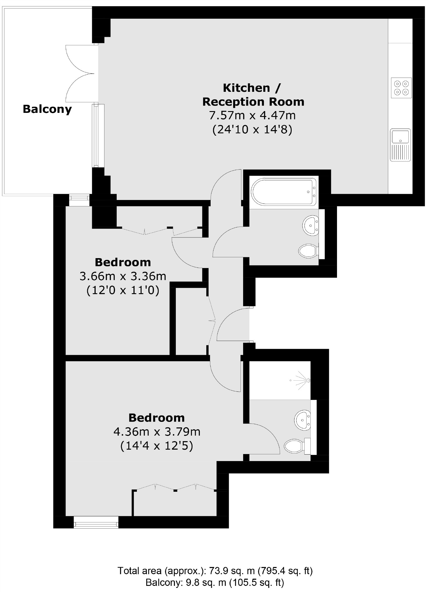 Churchwood Gardens, London floorplan