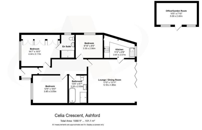 41, Celia Crescent, Ashford floorplan