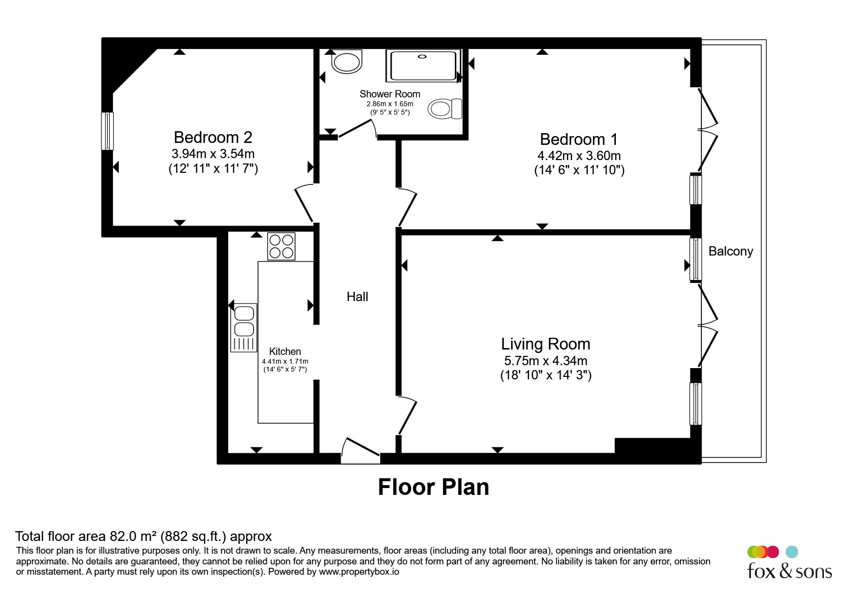 8, The Queens Apartments, Robertson Terrace, Hastings floorplan