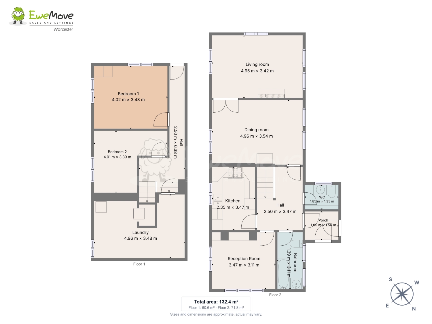 Moden Lodge, Rose Bank, Claines, Worcester floorplan