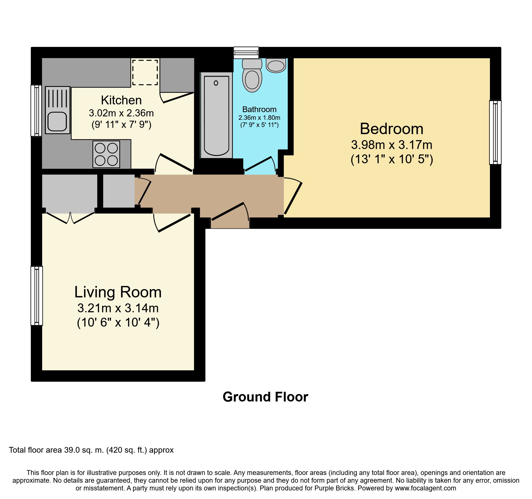 1 Bedrooms Flat for sale in Orchid Close, Romford RM4