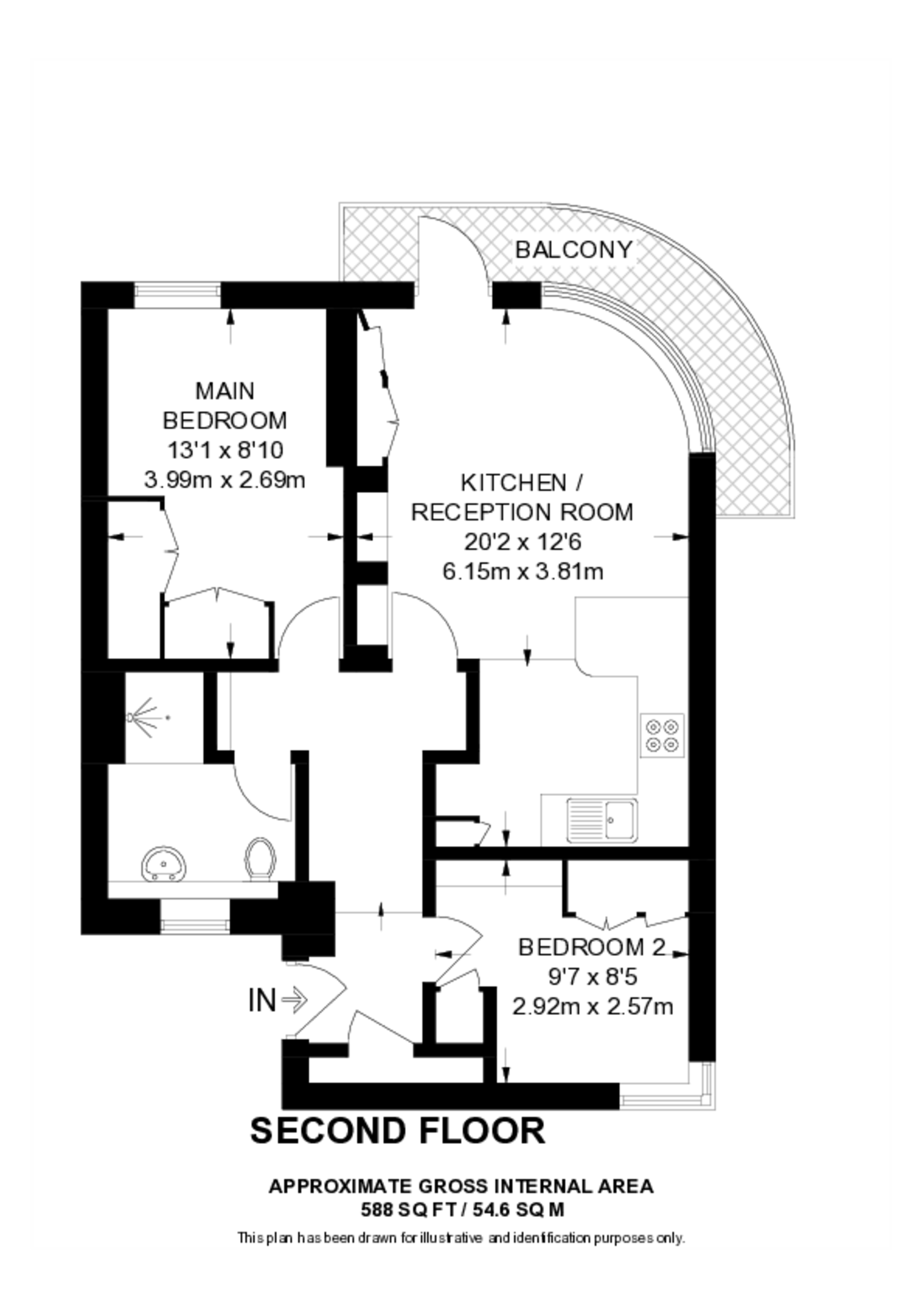 Cubitt House, Clapham floorplan