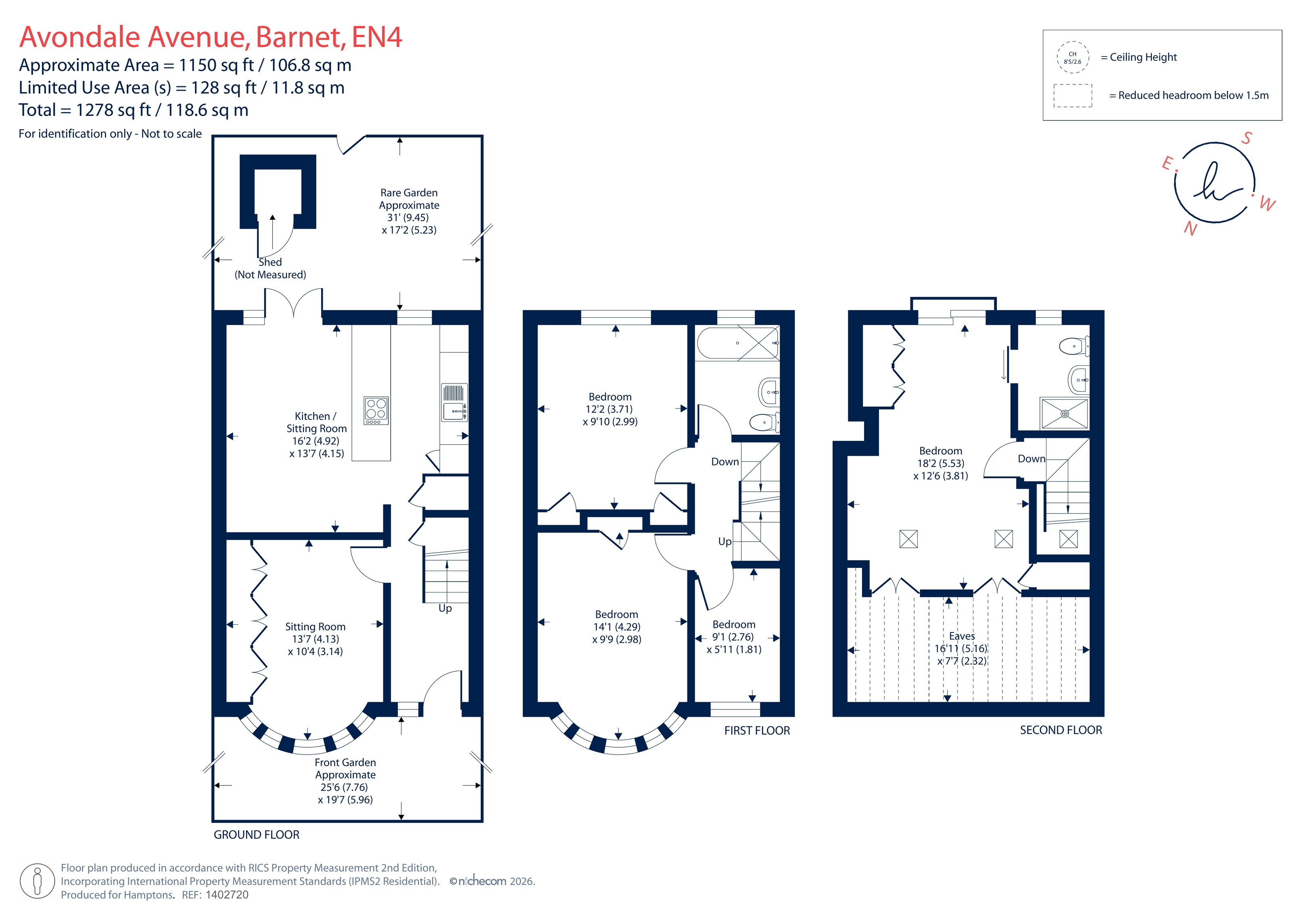 65, Avondale Avenue, East Barnet floorplan