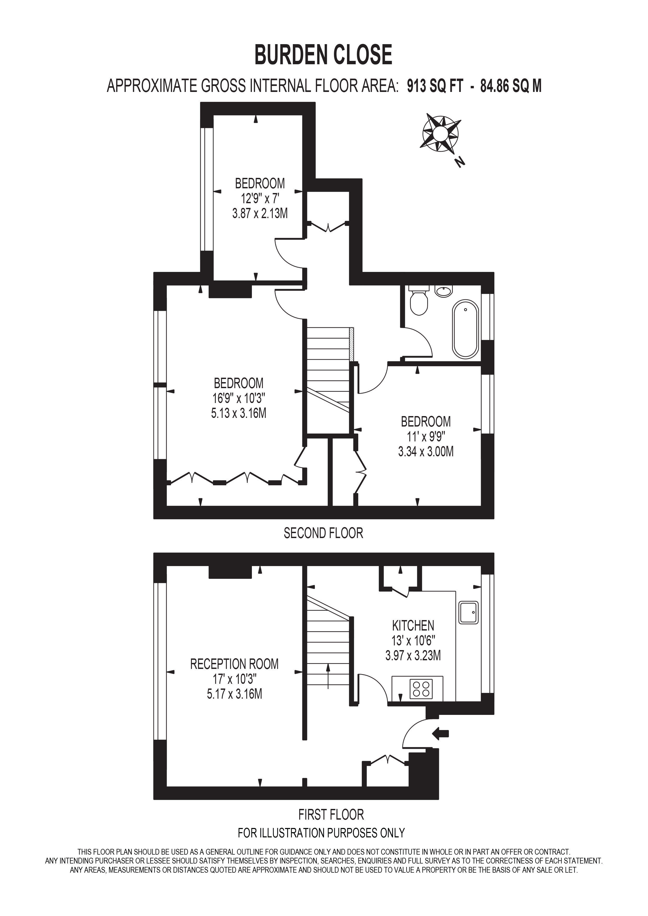13, Burden Close, Brentford floorplan