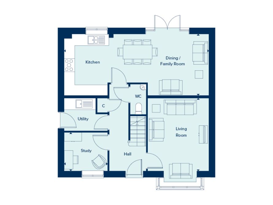 70, Thyme Close, Daventry floorplan