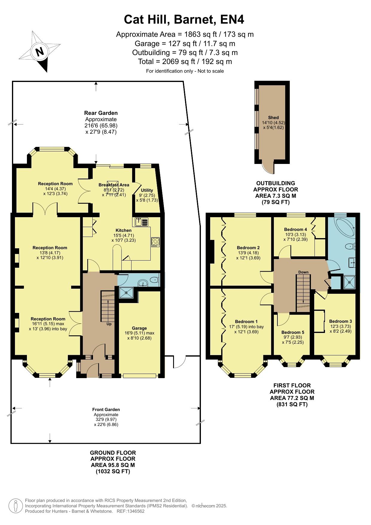 132, Cat Hill, East Barnet floorplan