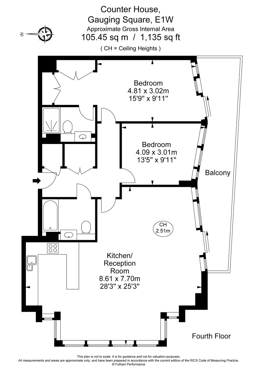 2 Bedrooms Flat to rent in Counter House, 5 Gauging Square E1W