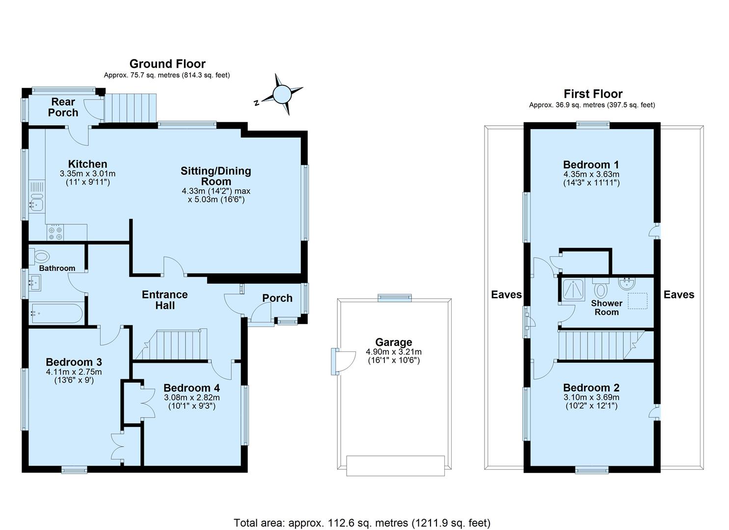 5 Vicarage Grove, Stoke Gabriel, Totnes floorplan