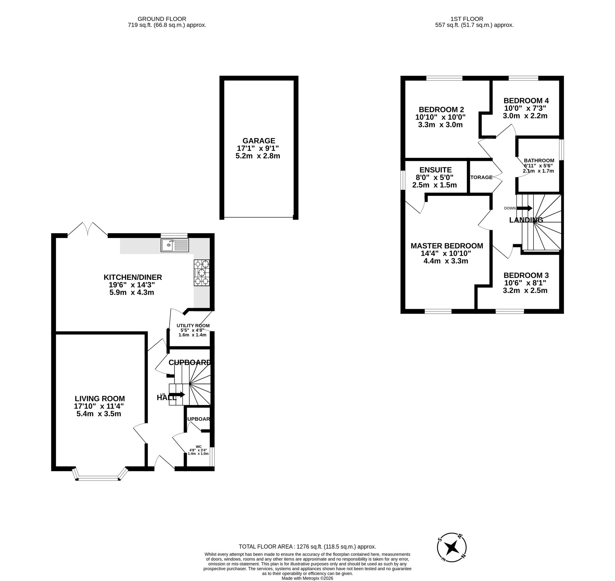 43 Keepers Meadow, Southam floorplan