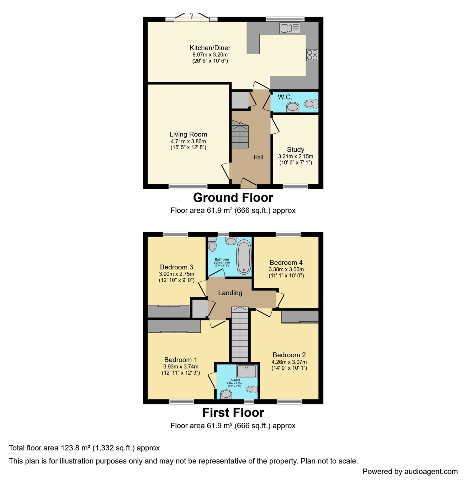 3, Heath Place, Winsford floorplan