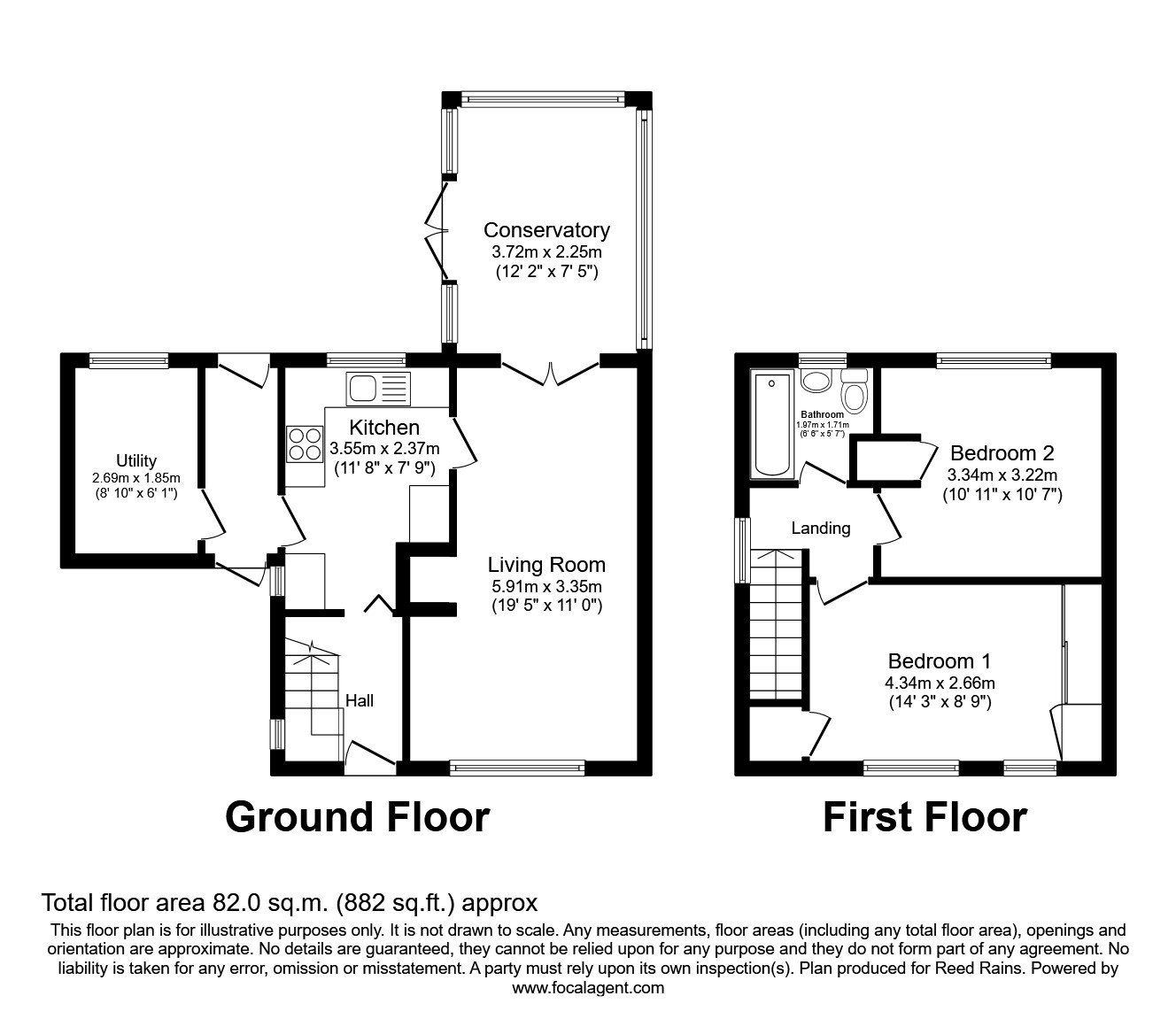 1, Coronation Road, Manchester floorplan