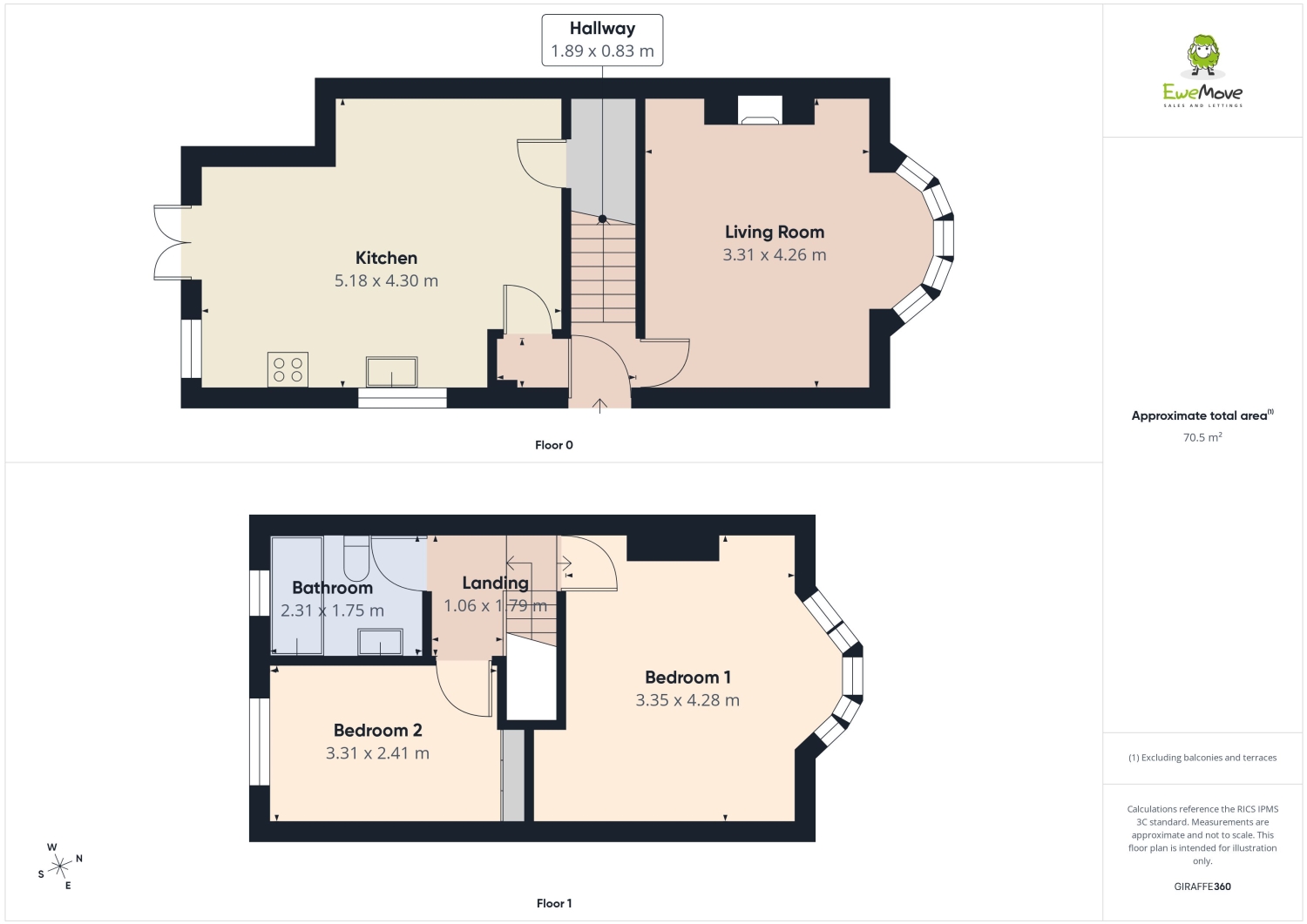 125, NEW HEY ROAD, HUDDERSFIELD floorplan