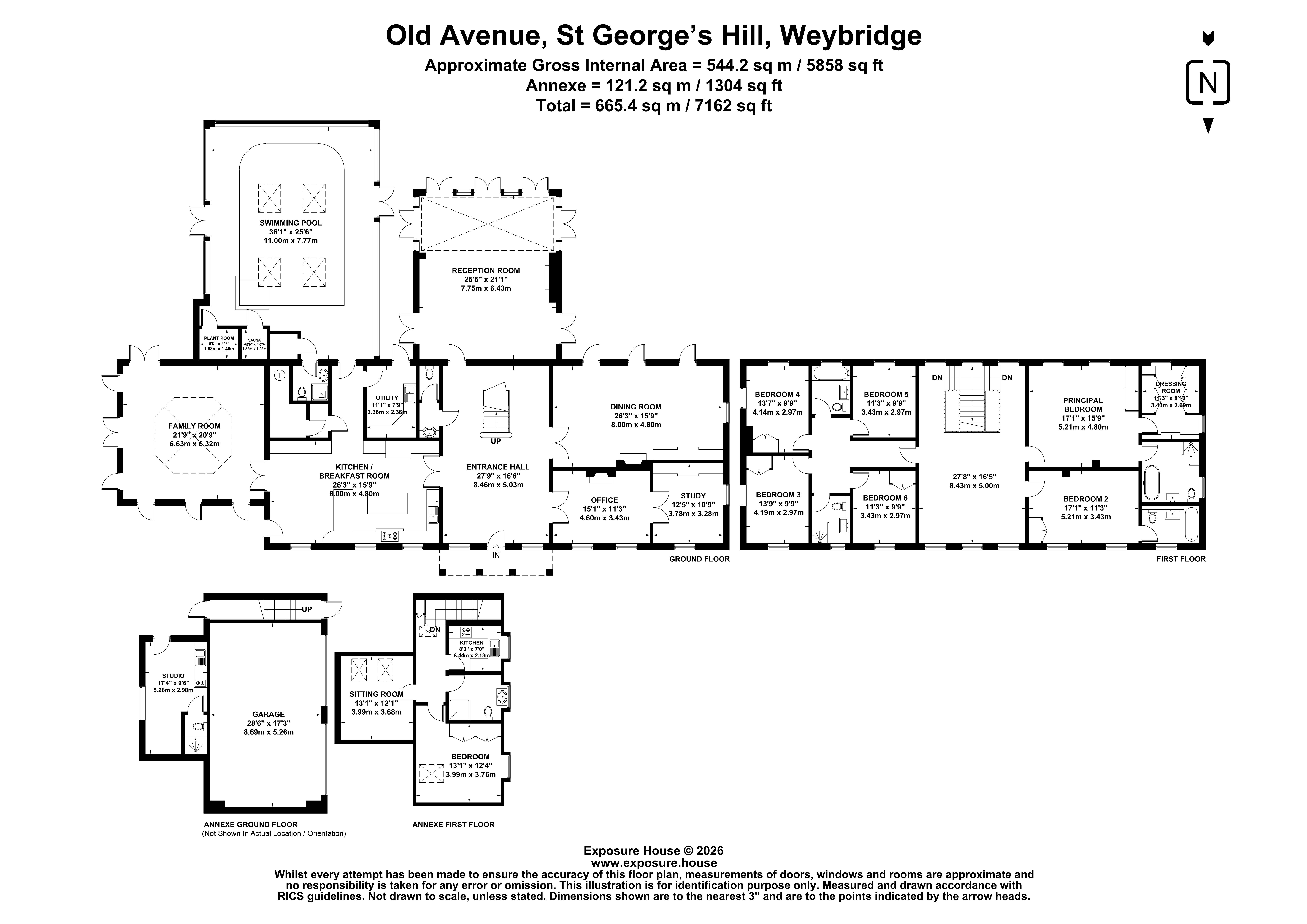 Ashford House,, Old Avenue, Weybridge floorplan