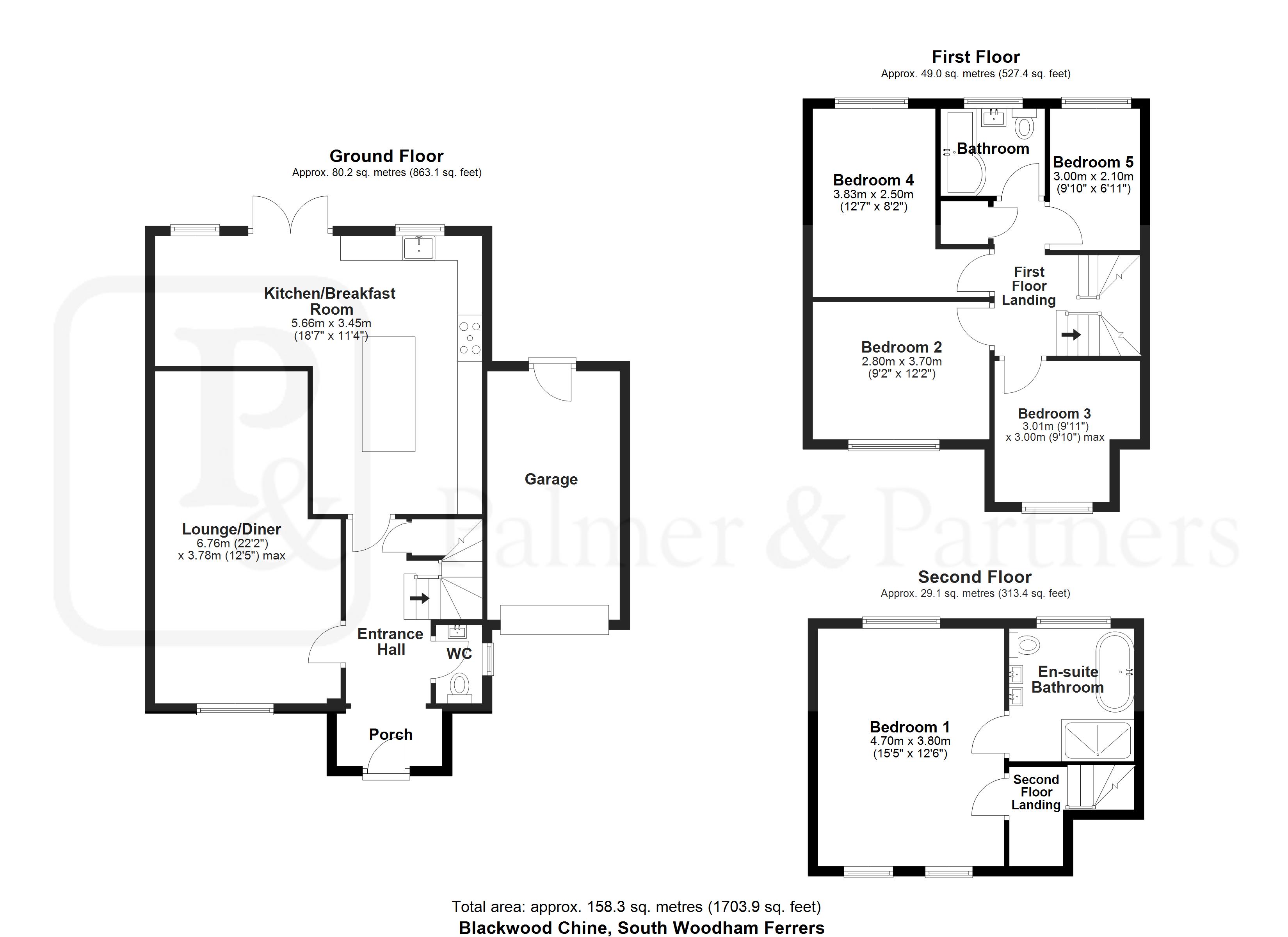 13, Blackwood Chine, Chelmsford floorplan