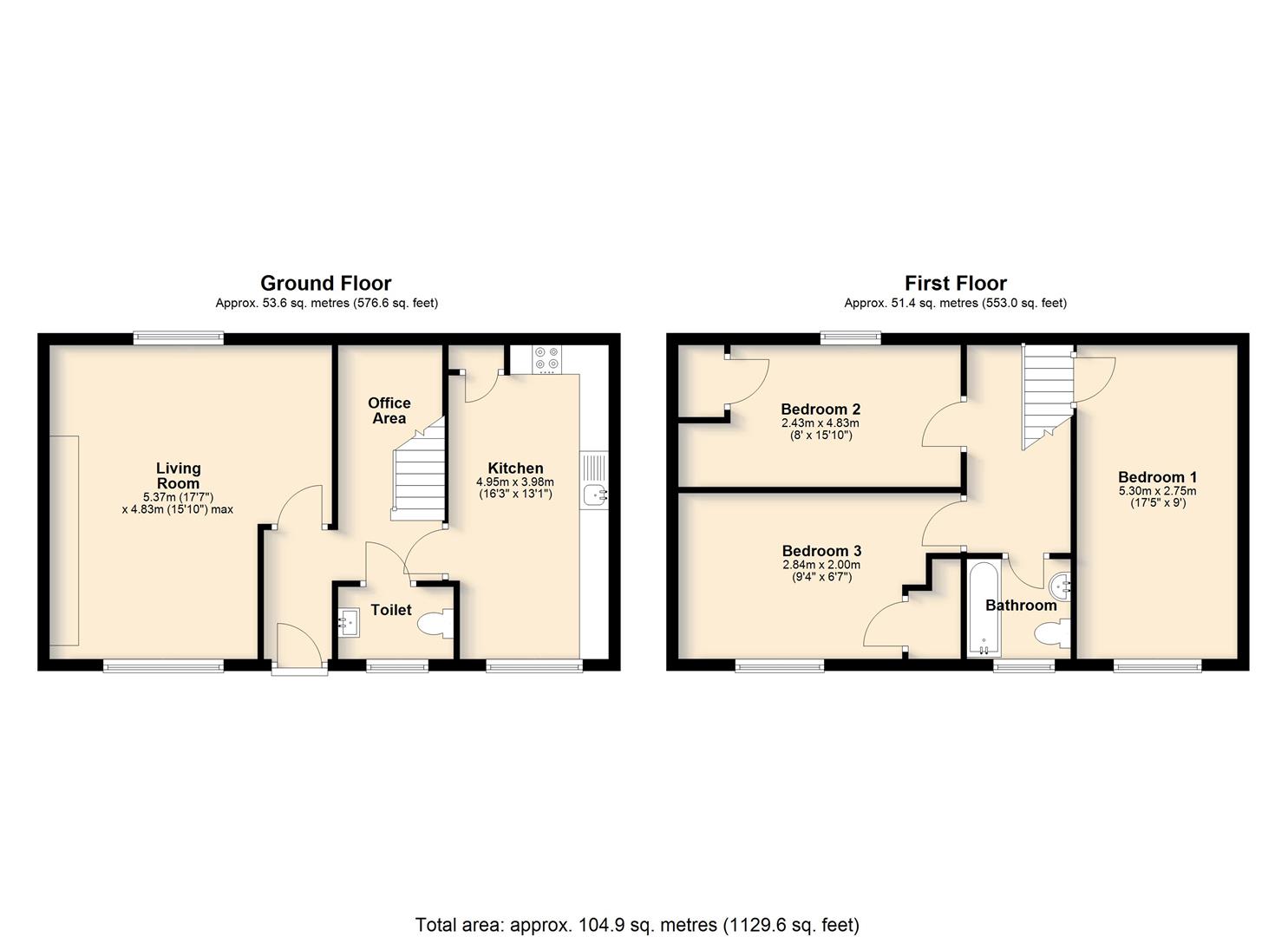 Bakery Cottage, Buckshorn Lane, Eye floorplan