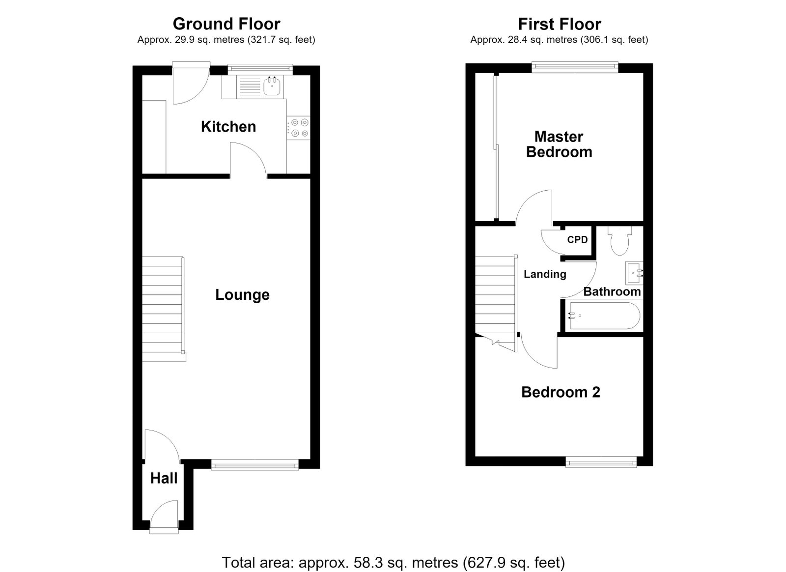 22, Underwood Grove, Cramlington floorplan