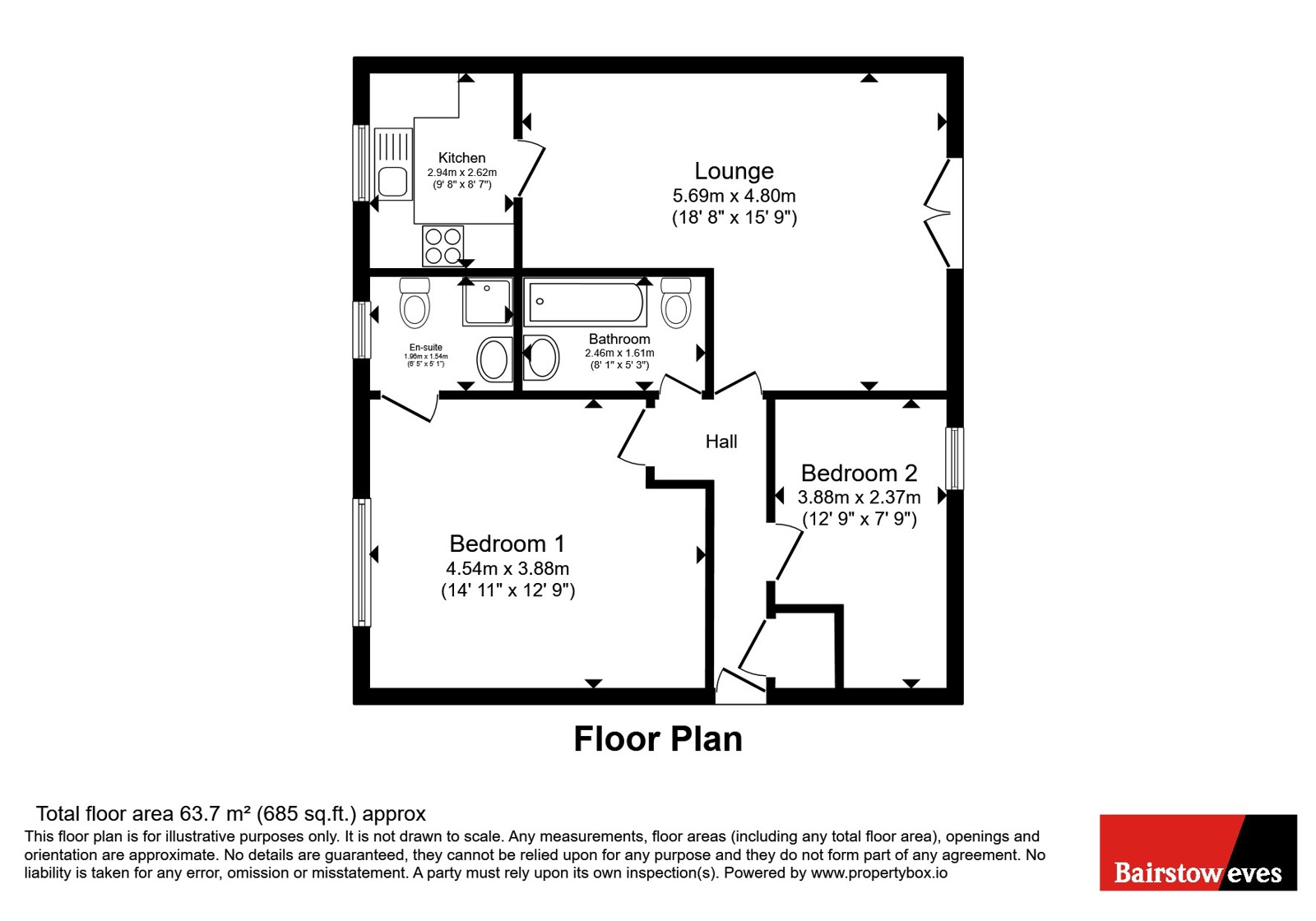 15, Audley Court, Southend-On-Sea floorplan