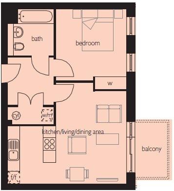 1 Bedrooms Flat to rent in 153 Cordelia Street, Canary Wharf E14