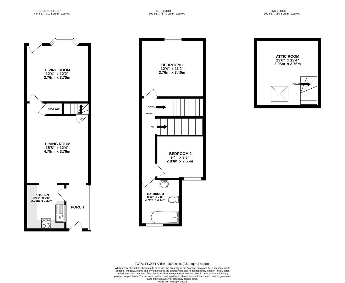 22, Hardstoft Road, Chesterfield floorplan