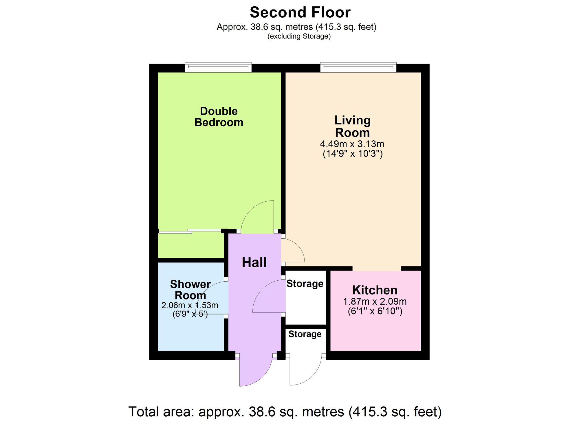 Flat 32, Dawes Court Fisher Street, Paignton floorplan