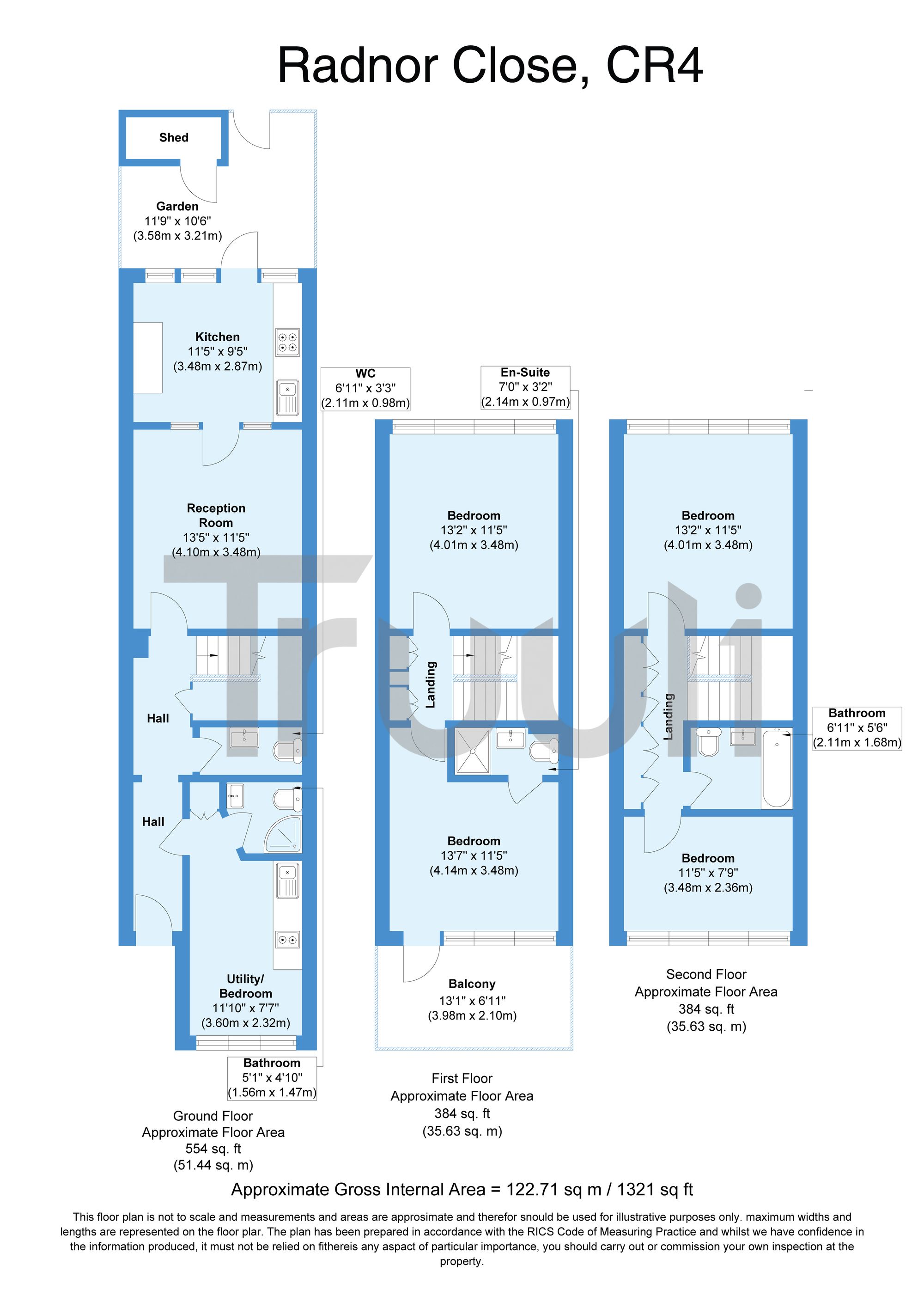 43 Radnor Close, Mitcham floorplan