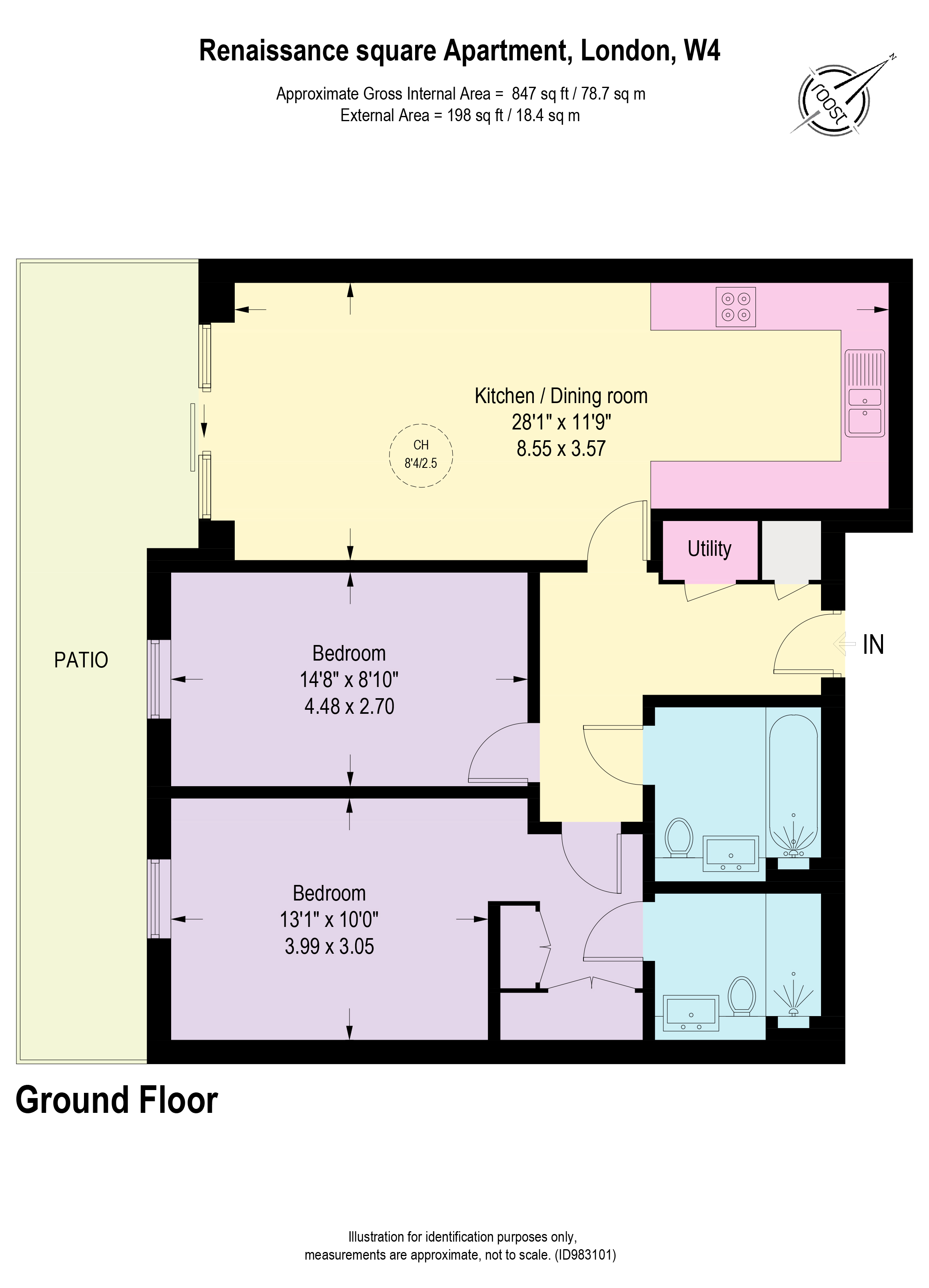 Palladian Gardens, London floorplan