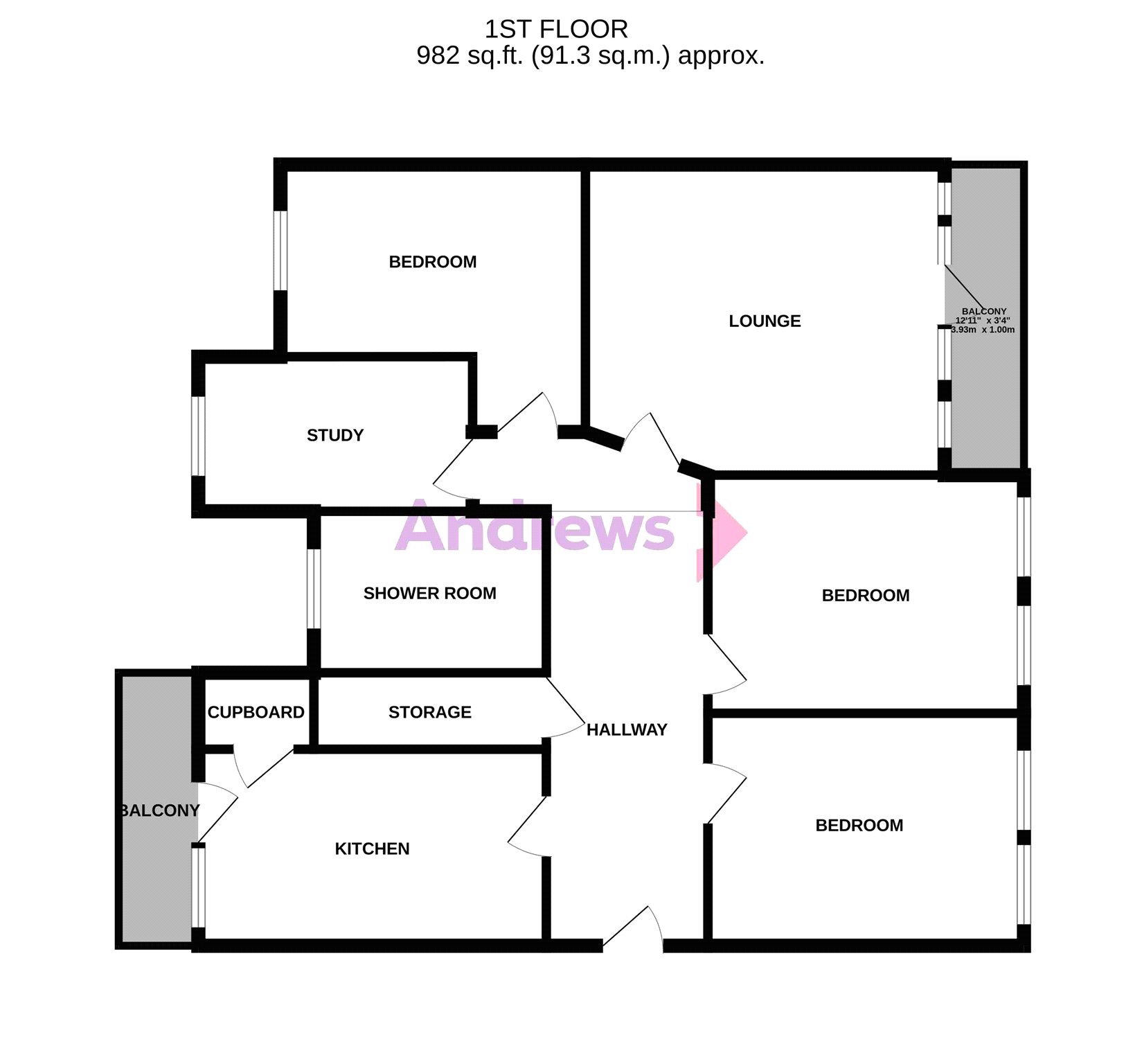 Flat, 5, Elms Parade, Oxfordshire floorplan