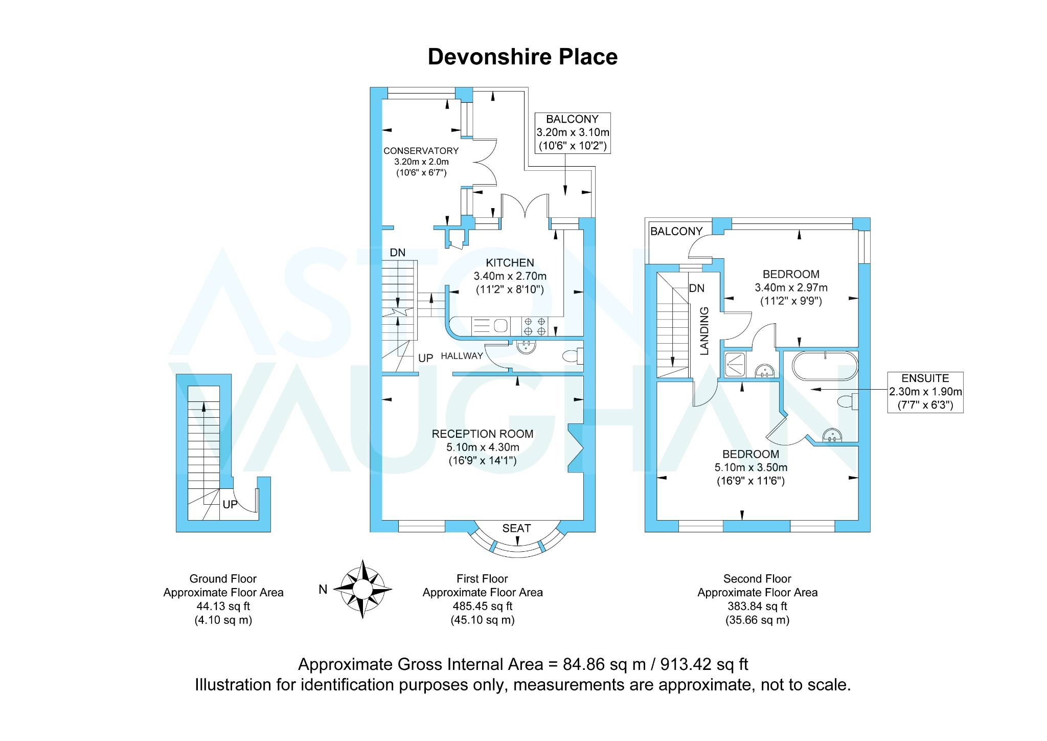 Flat 1, 36 Devonshire Place, East Sussex floorplan