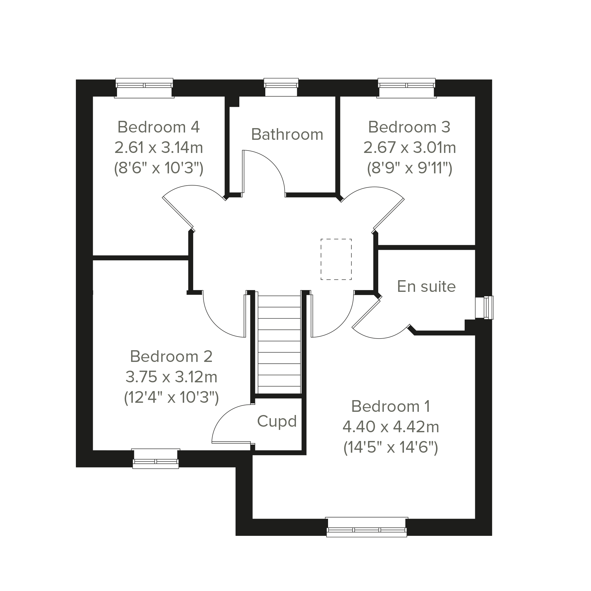 491, 2 Elder Drive, Cramlington floorplan