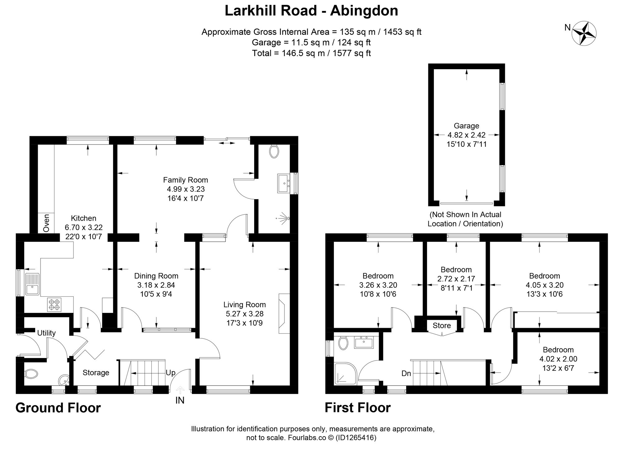 73 Larkhill Road, Abingdon floorplan