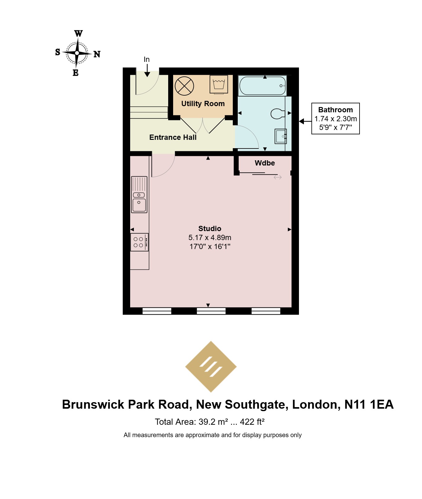 Flat 1, 115a, Brunswick Park Road, London floorplan