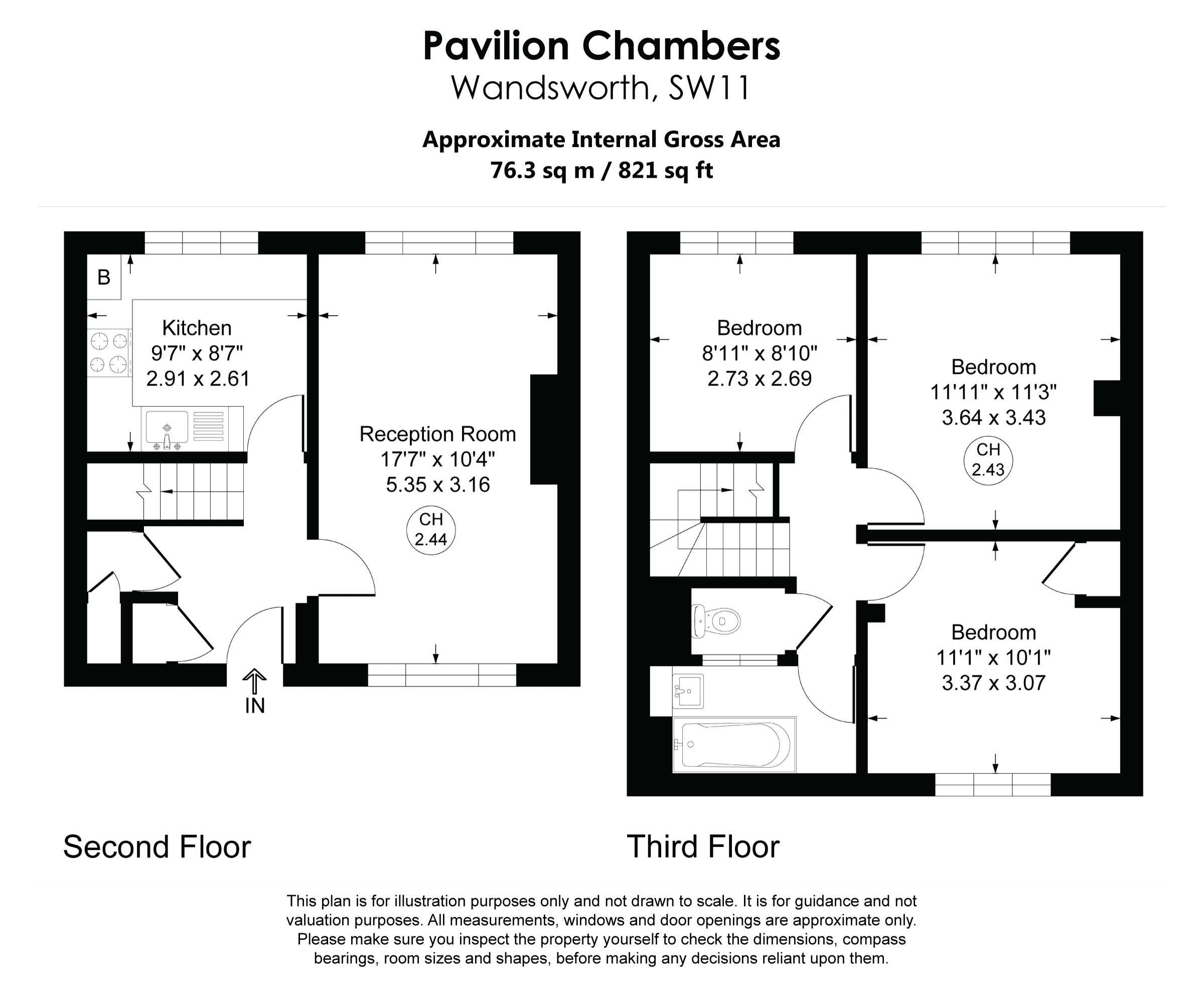 Pavillion Chambers, Battersea, Wandsworth floorplan