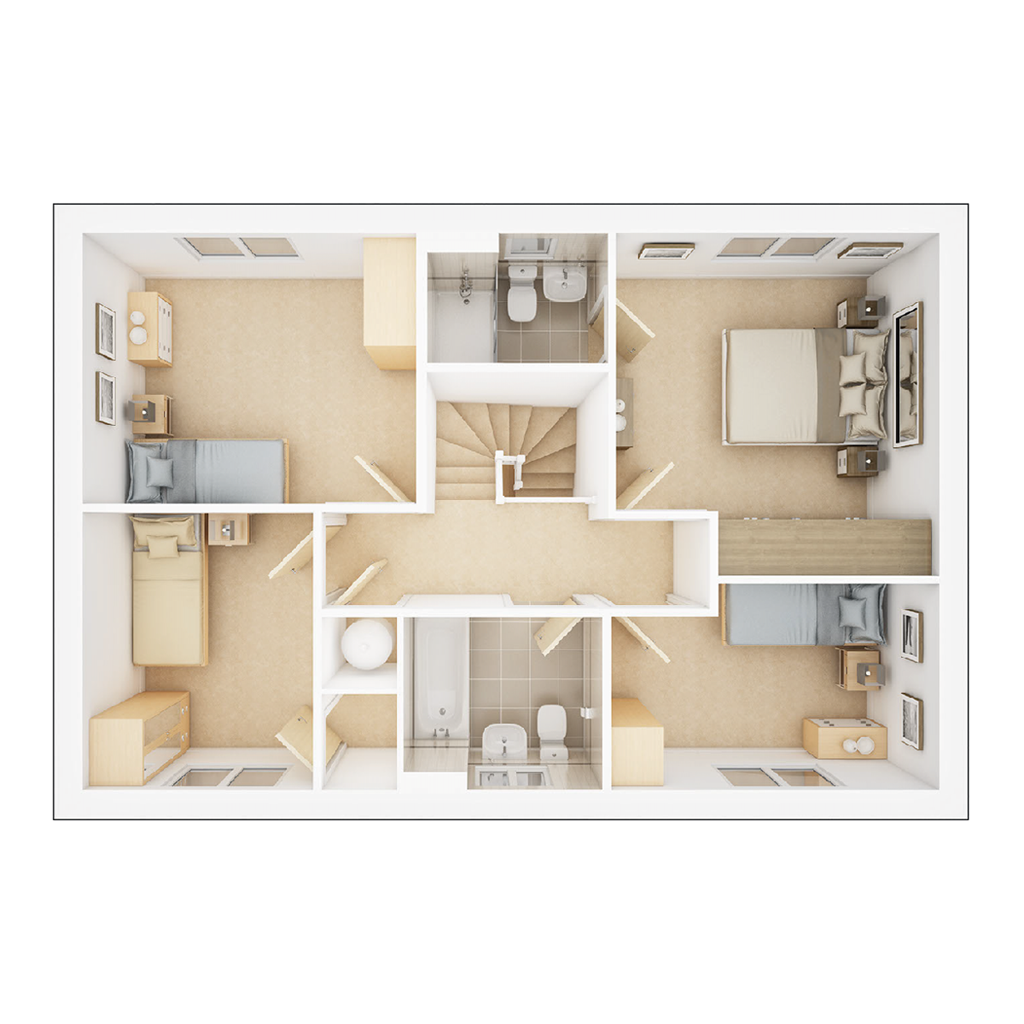 The Rossdale - Plot 87, The Asps, Banbury Road, Warwick floorplan