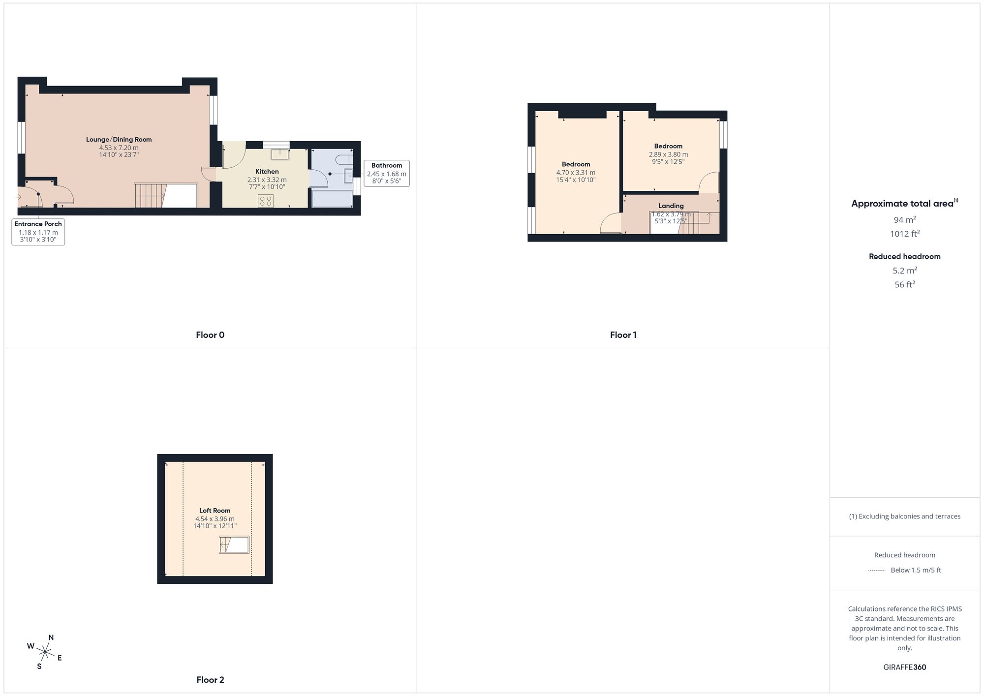 110 Glyn Terrace, Tredegar floorplan