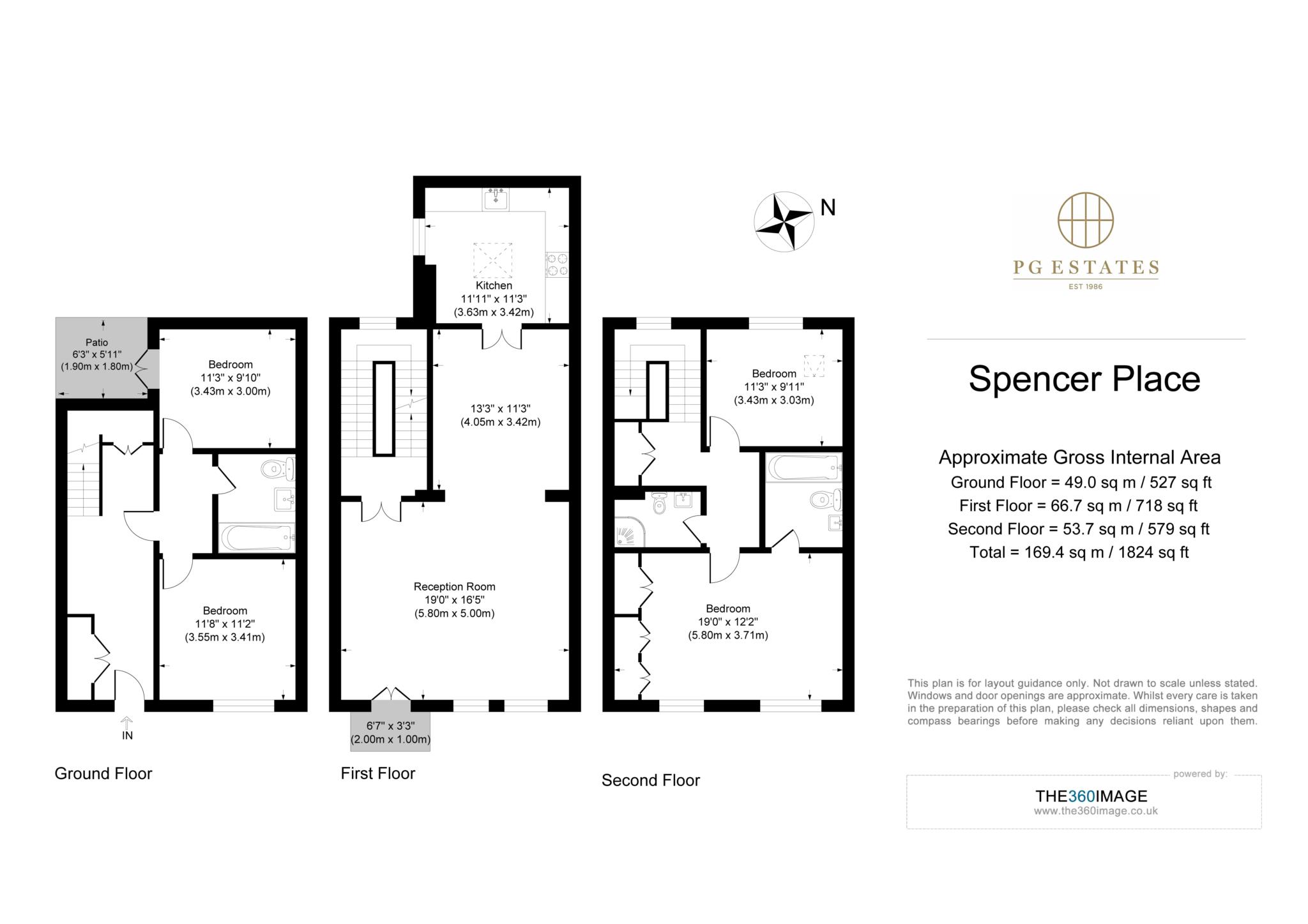 12, Spencer Place, London floorplan
