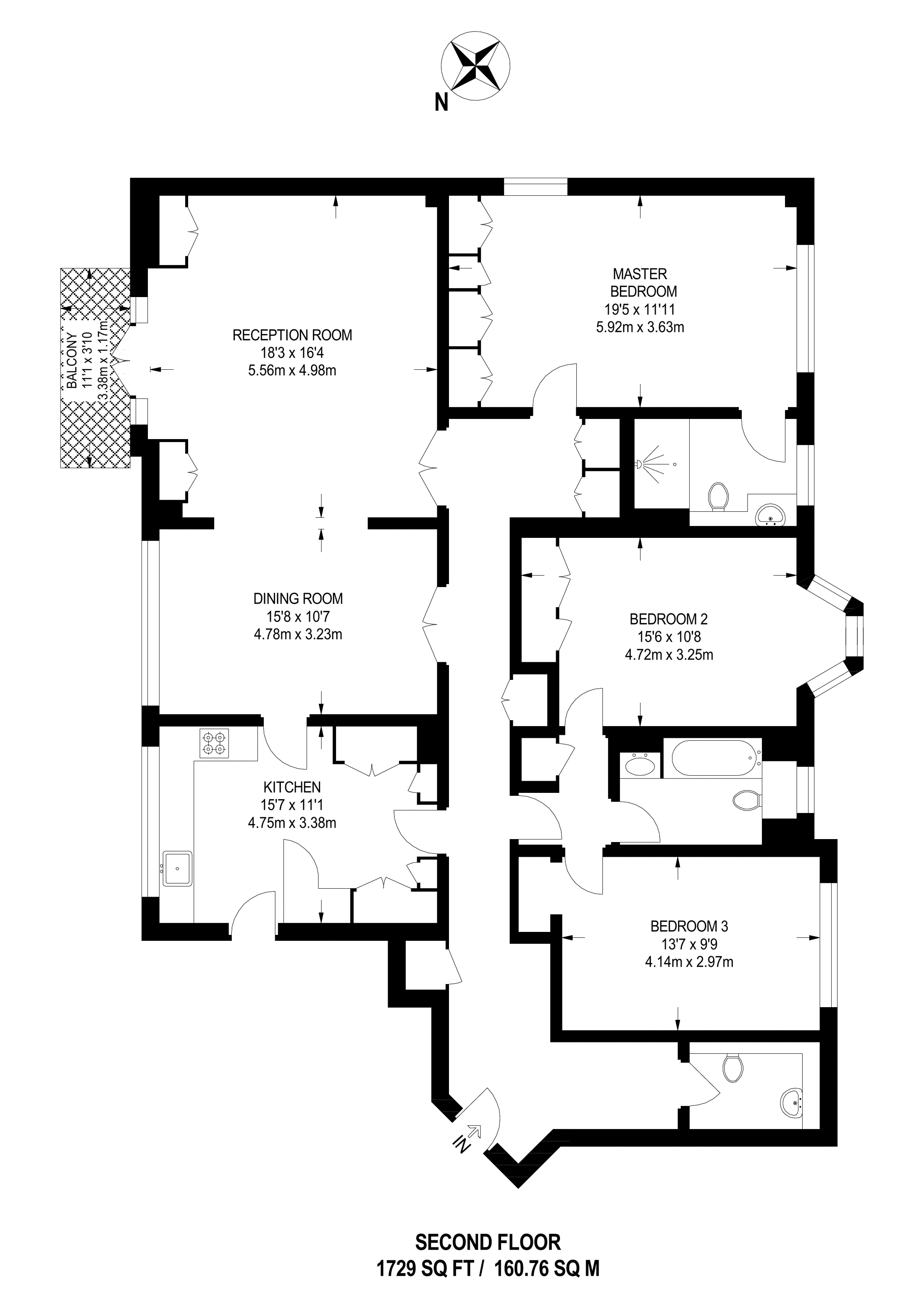 3 Bedrooms Flat to rent in Addison Road, Holland Park W14