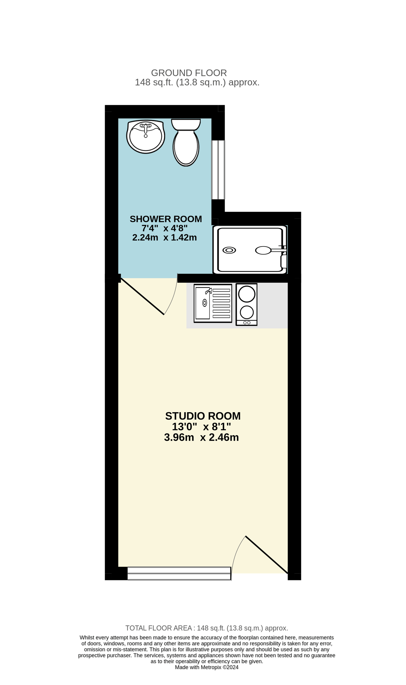 113b, Feltham Road, Ashford floorplan
