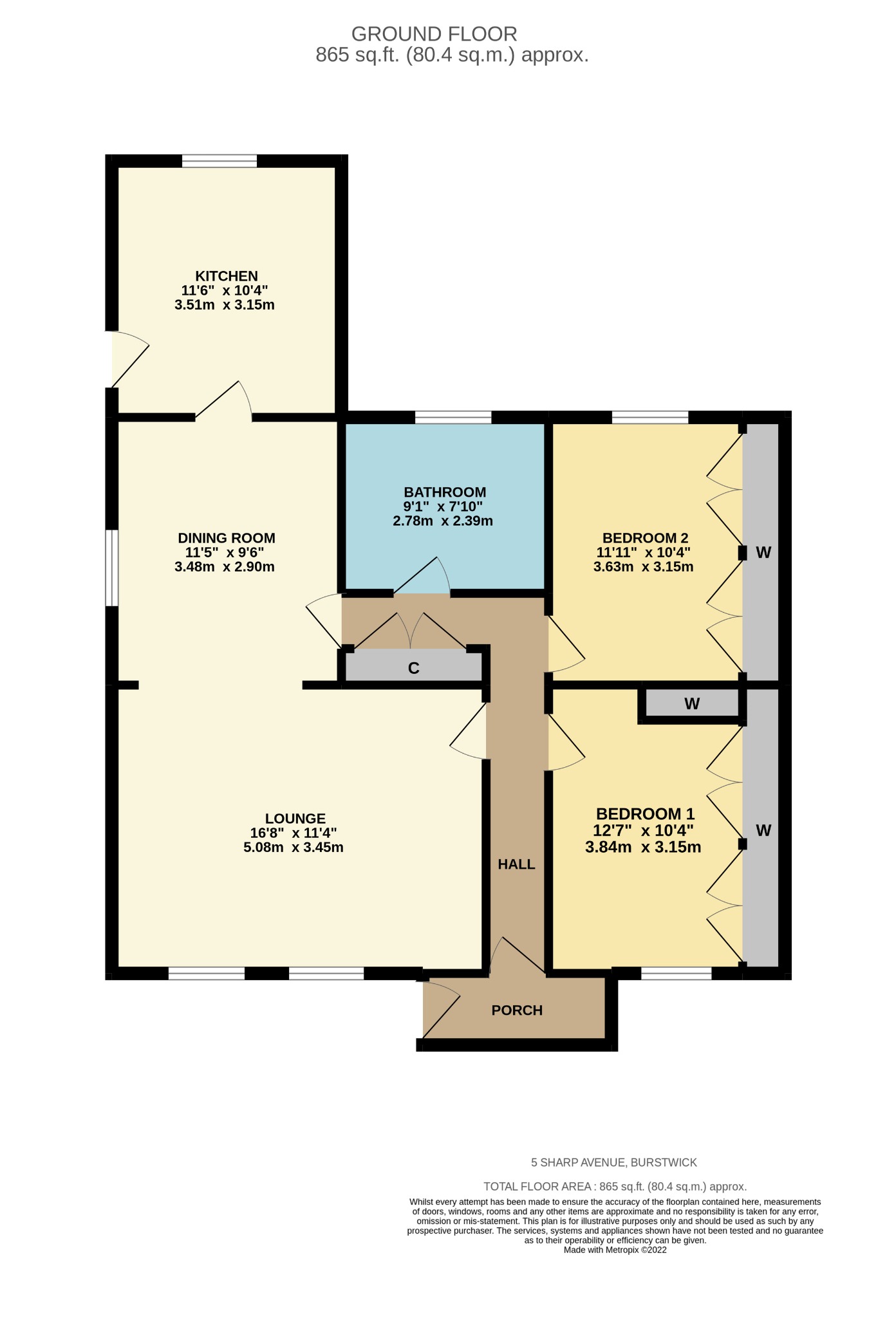 Sharp Avenue, Burstwick, Hull, East Riding Of Yorkshire HU12, 2 bedroom