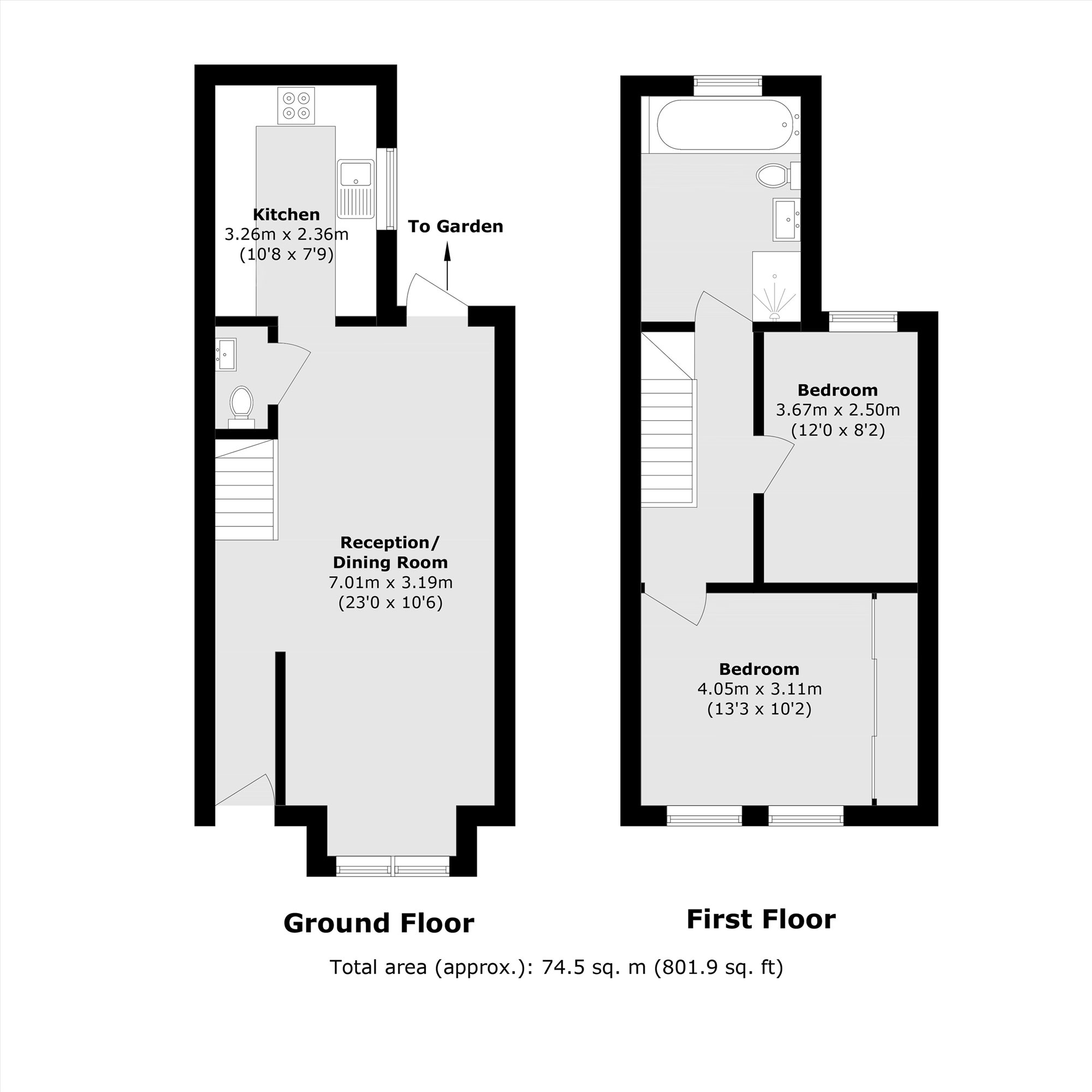 10, Windmill Road, Sunbury-On-Thames floorplan