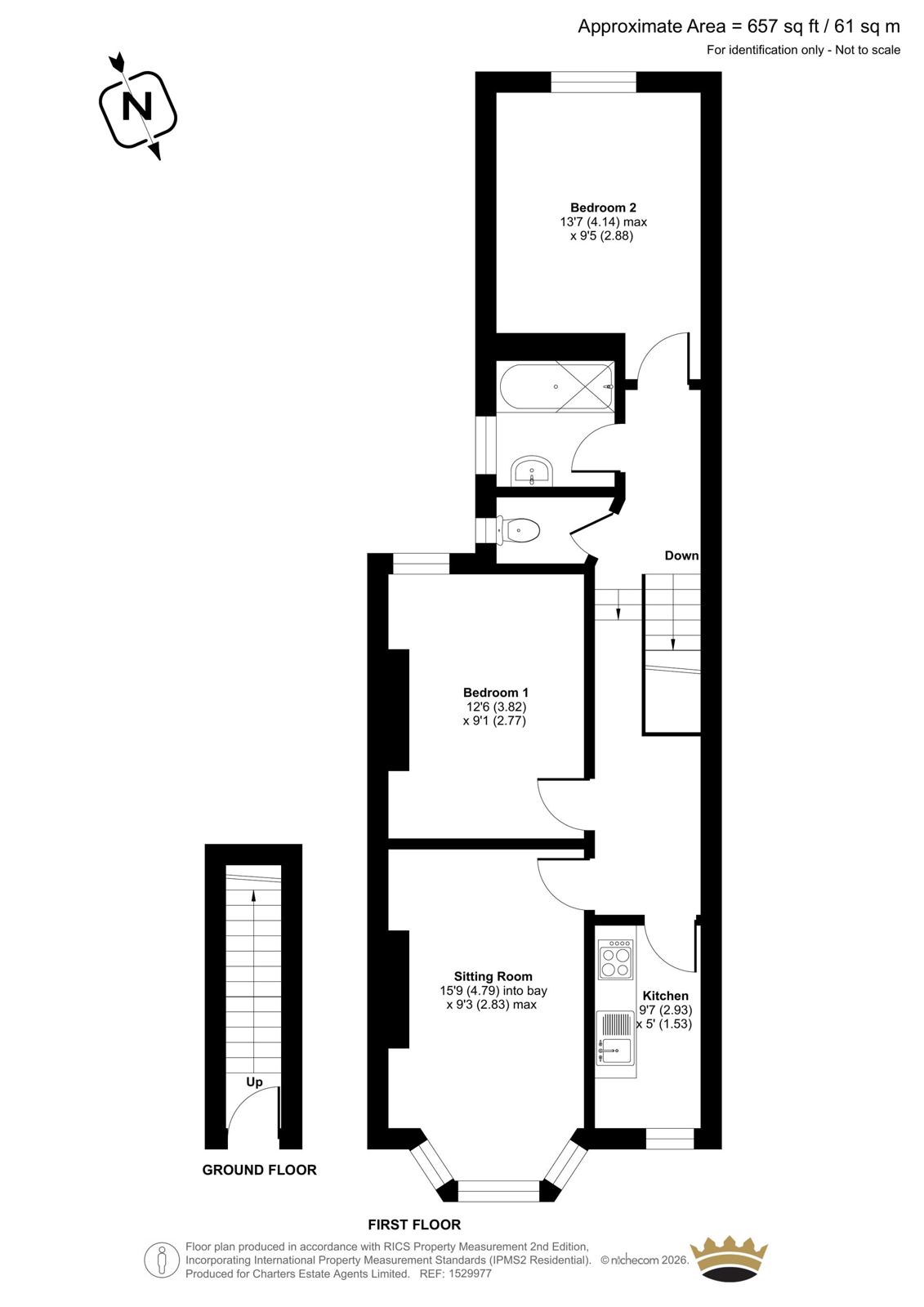 Flat 2, 35, Ashdown Road, West Sussex floorplan