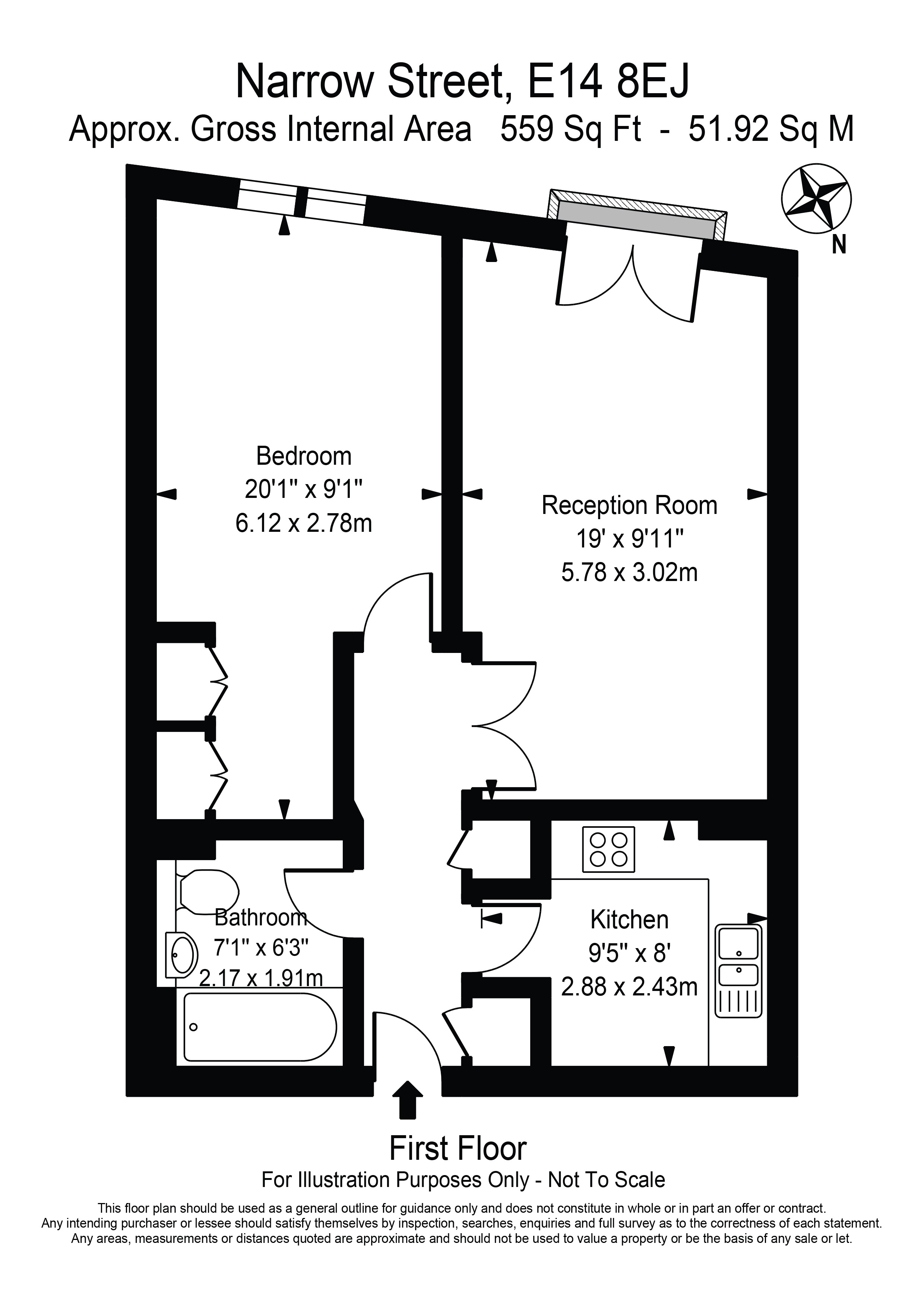 1 Bedrooms Flat to rent in 69 Narrow Street, Limehouse, London E14