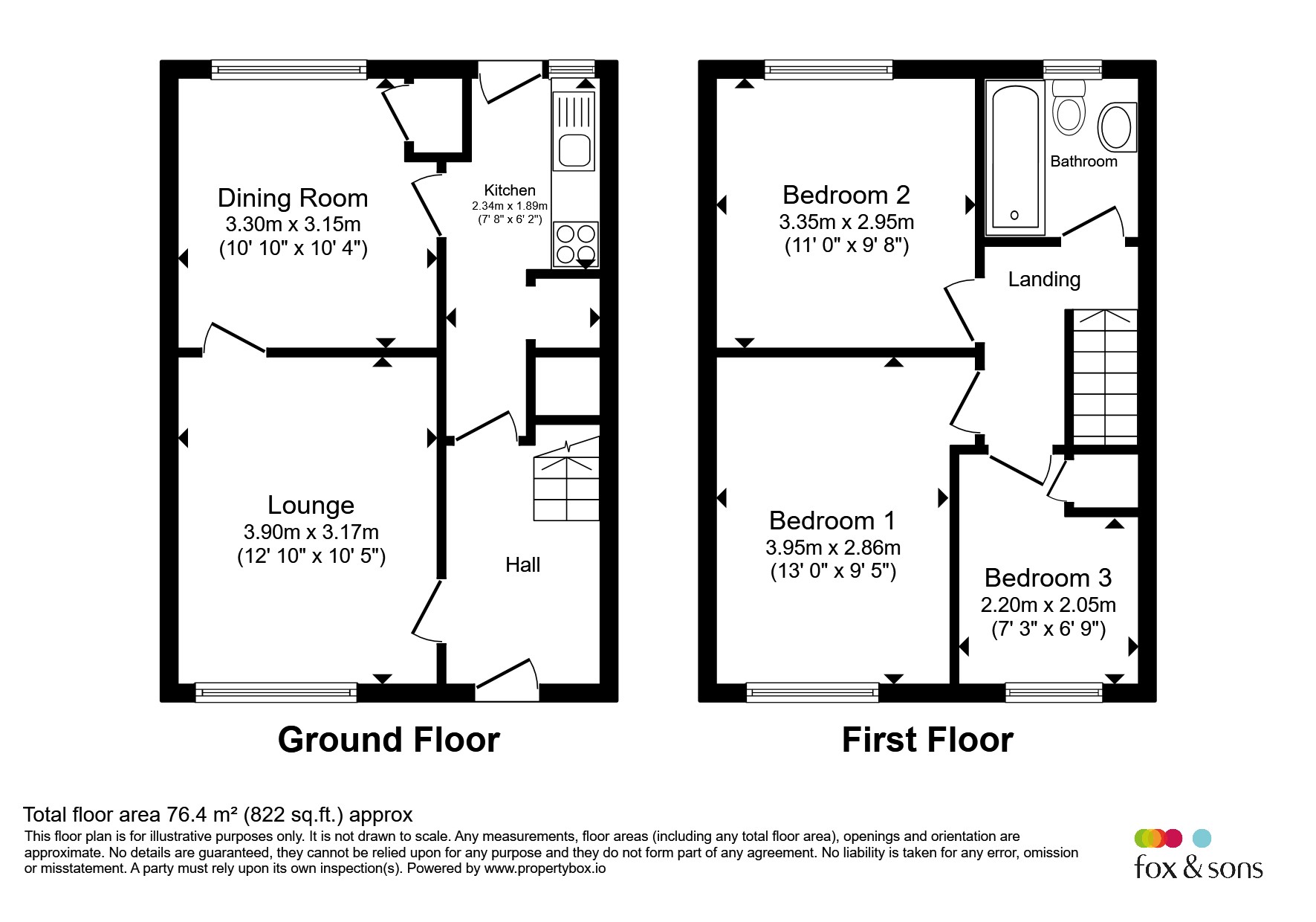 12, Laxton Close, Taunton floorplan