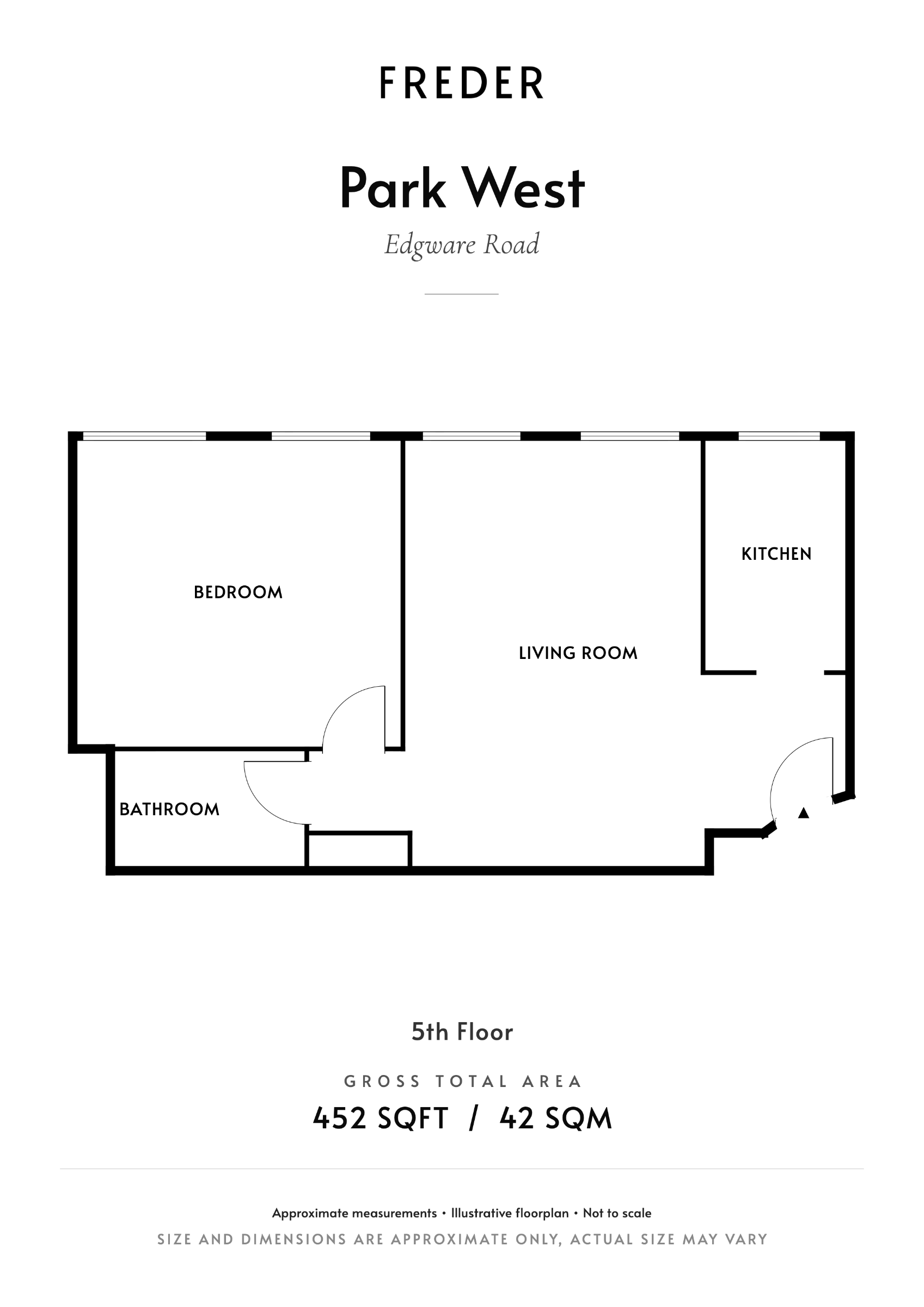 Flat 494, Park West, London floorplan