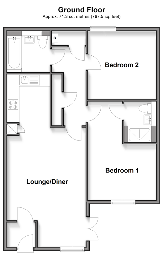 Bedivere Road Ifield, Crawley floorplan