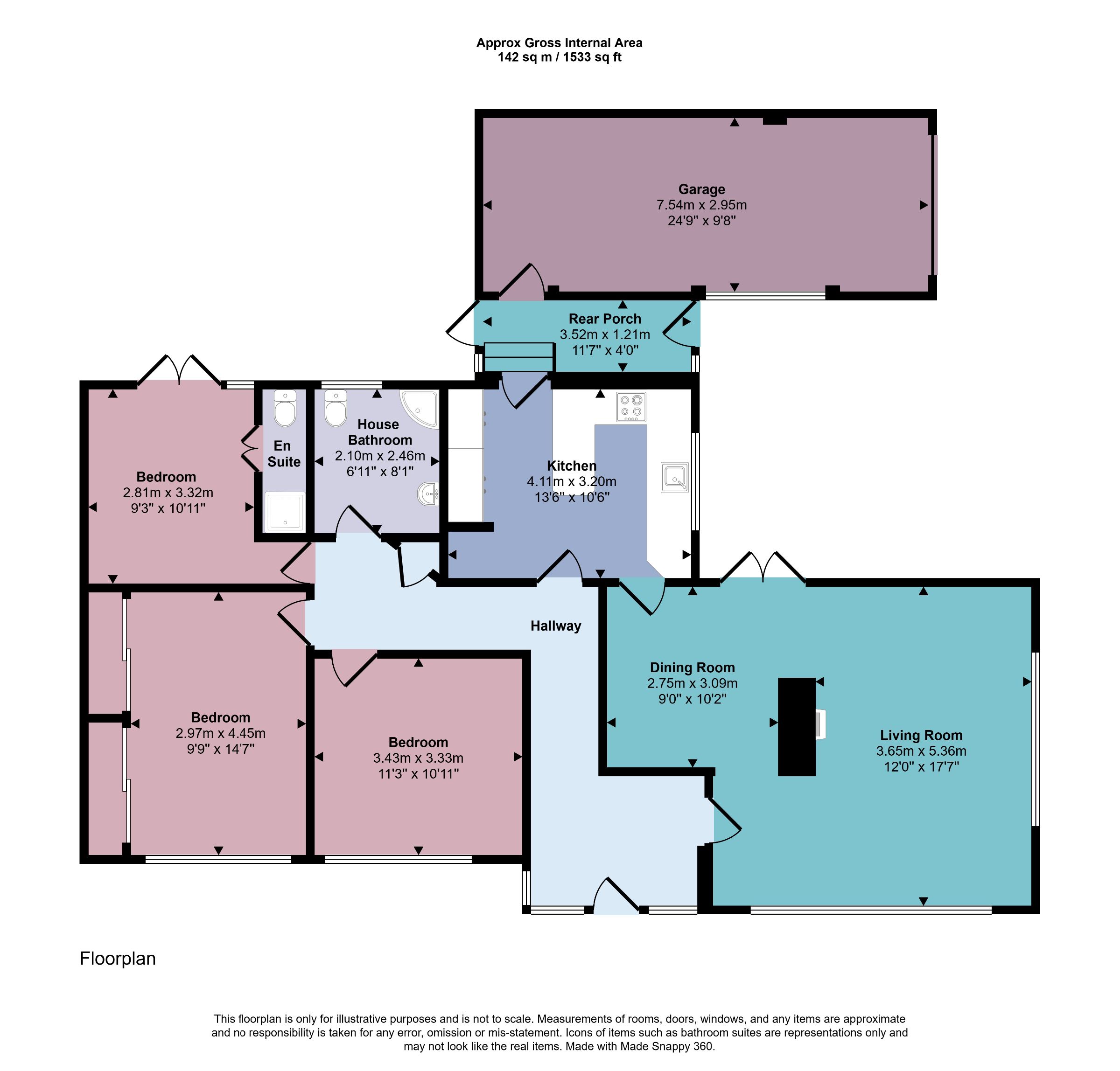 33 Firs Crescent, Harrogate floorplan