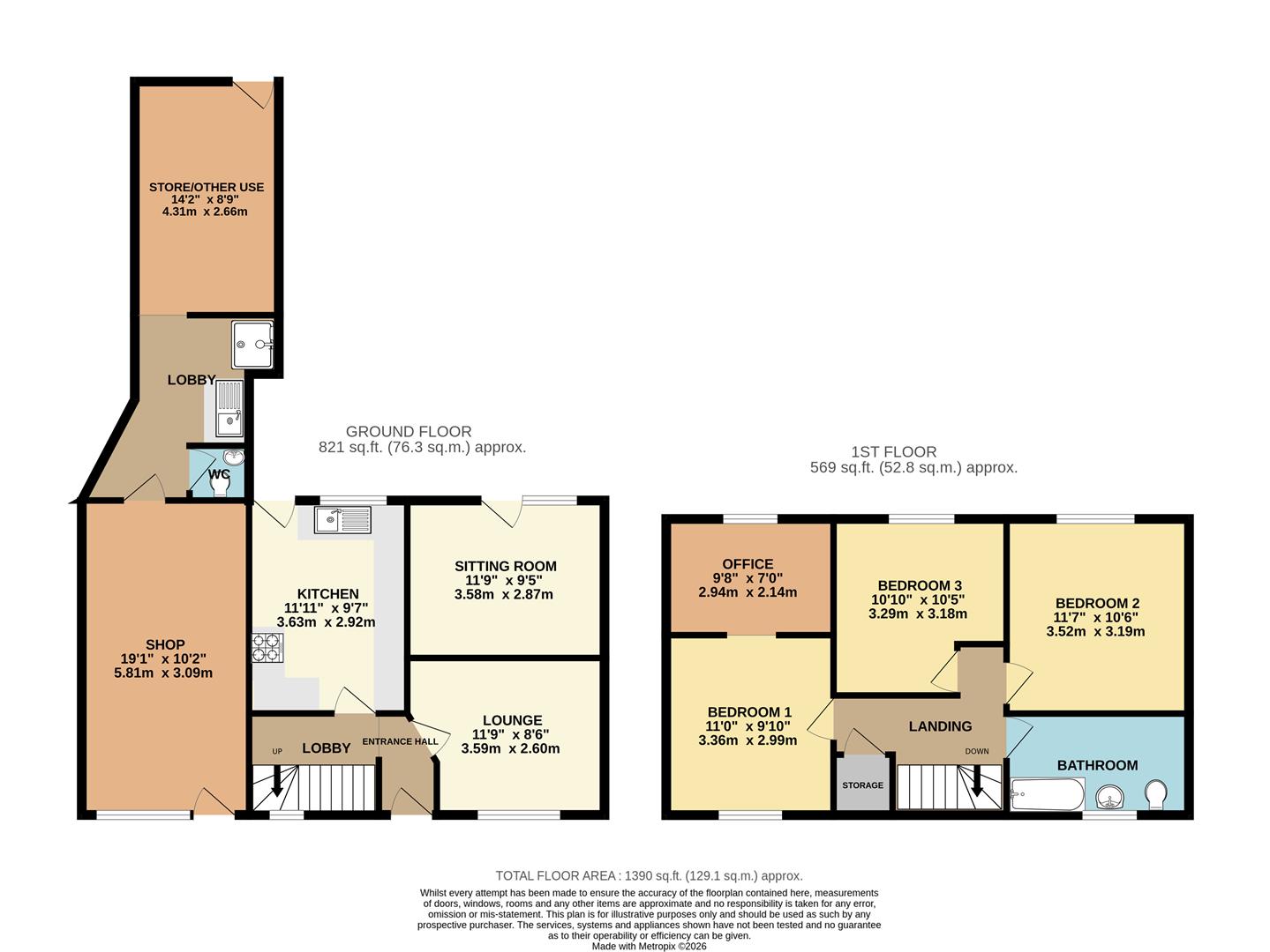 65, Southfields Drive, Leicester floorplan