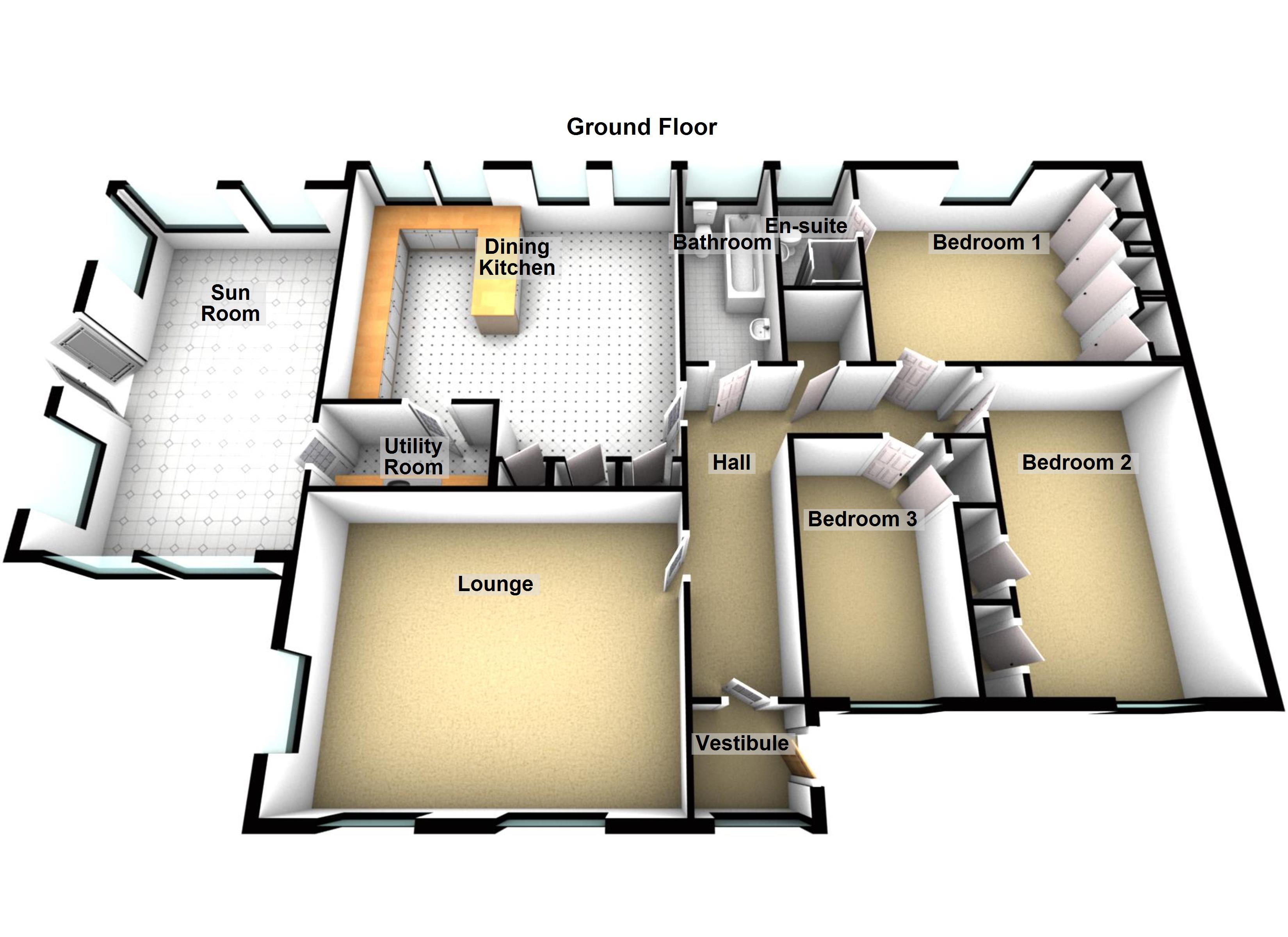 3 Bedrooms Detached bungalow for sale in St. Fillans, Crieff PH6