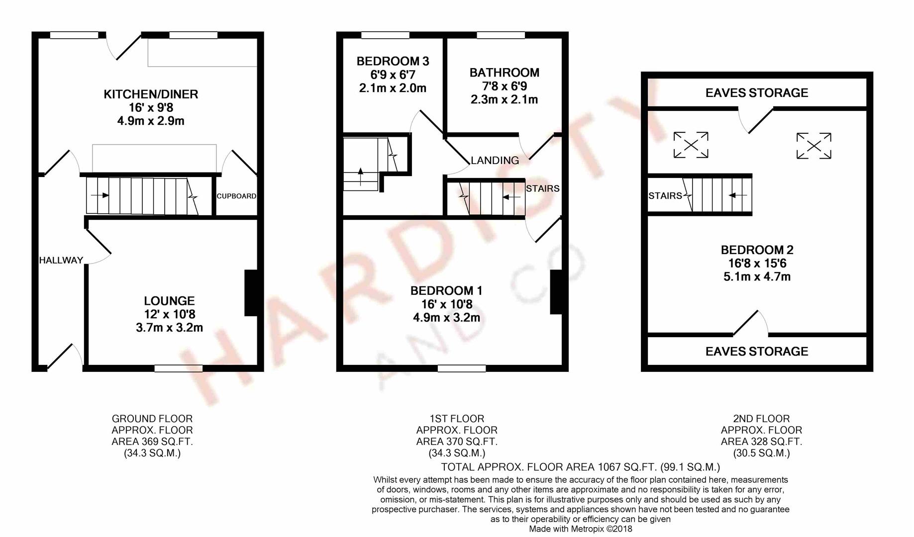 3 Bedrooms Terraced house for sale in Craggwood Road, Horsforth, Leeds LS18