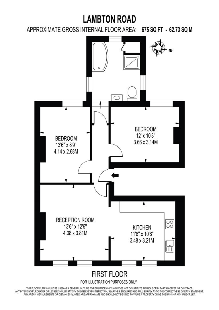 Lambton Road, London SW20, 2 bedroom flat for sale 63518711